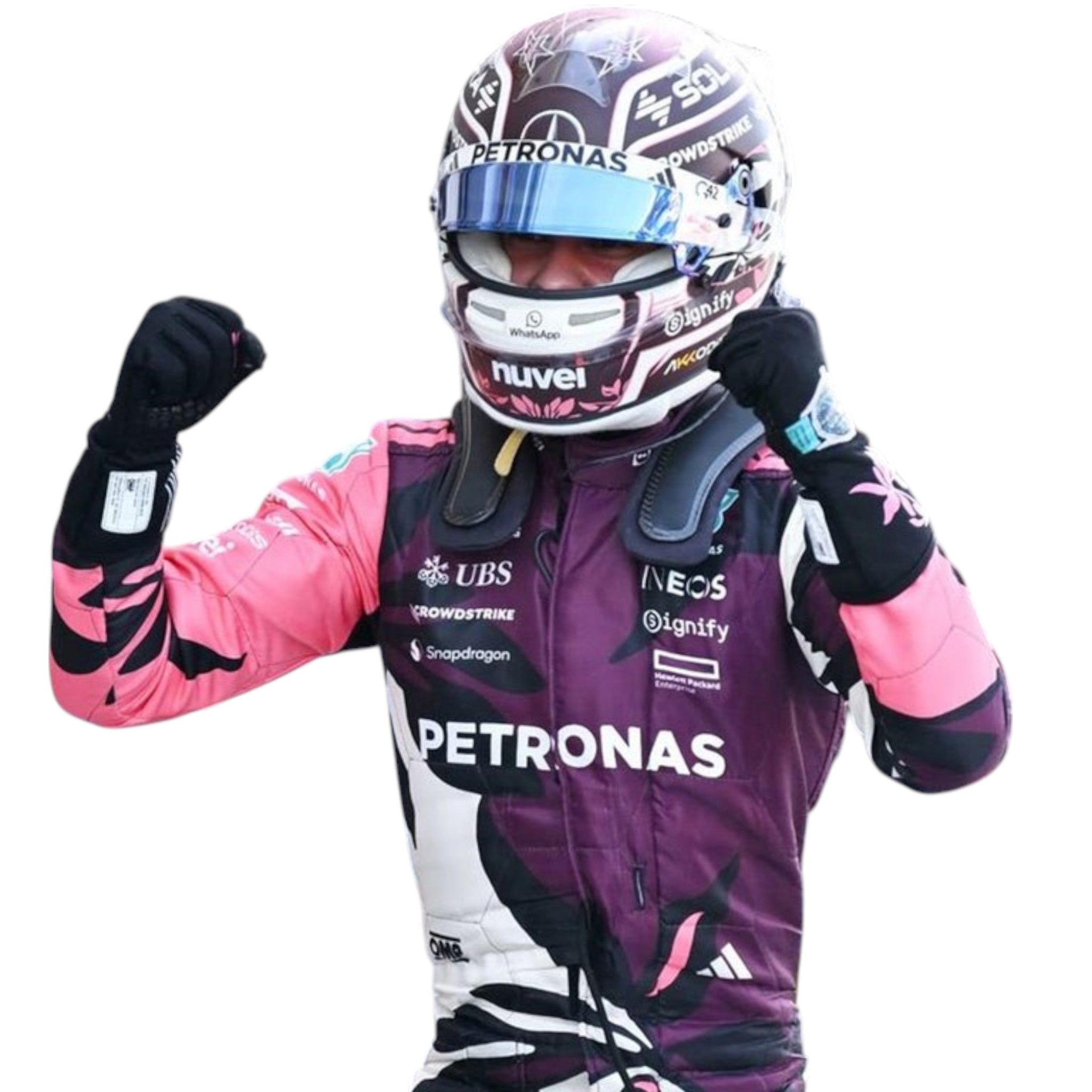 Andrea Kimi Antonelli 2025 Mercedes-AMG Petronas Miami GP F1 Race Suit - view 5 | NOVAPULSE RACEWEAR