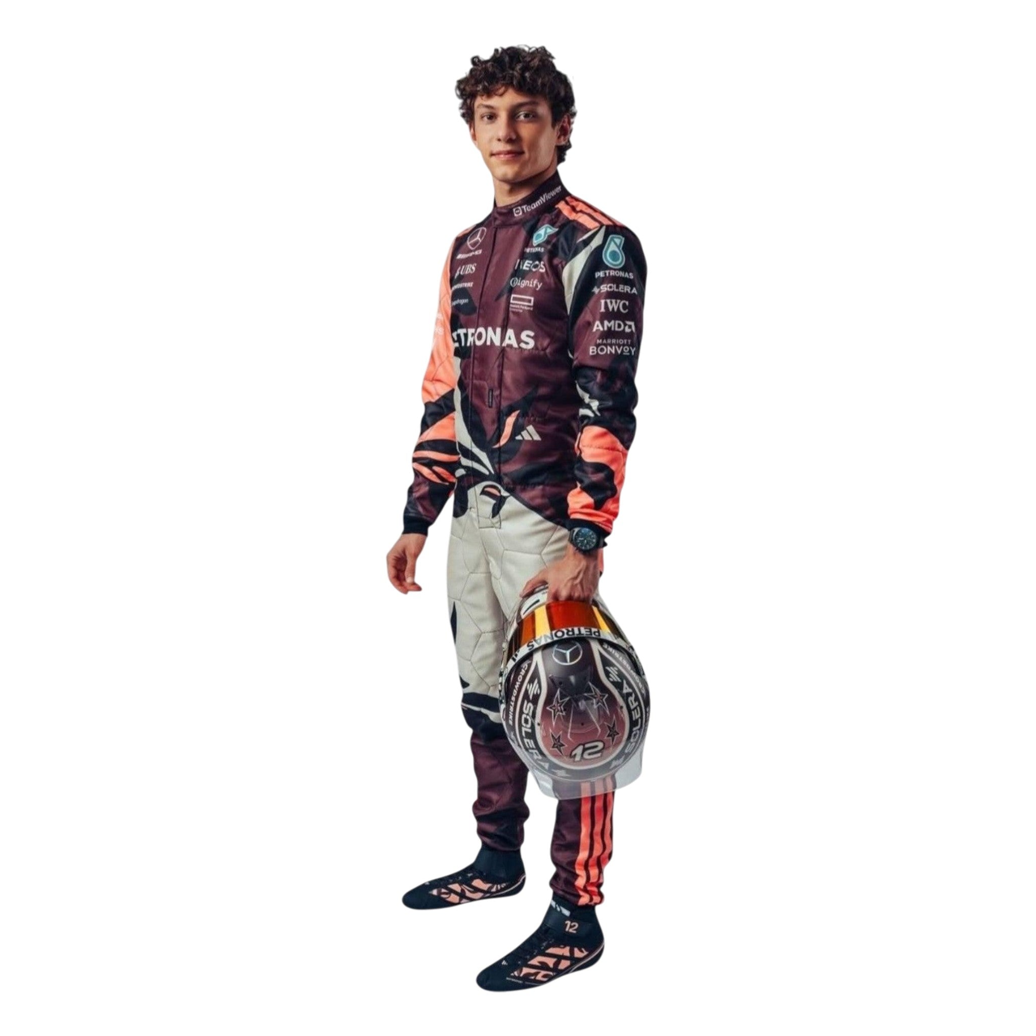 Andrea Kimi Antonelli 2025 Mercedes-AMG Petronas Miami GP F1 Race Suit | NOVAPULSE RACEWEAR
