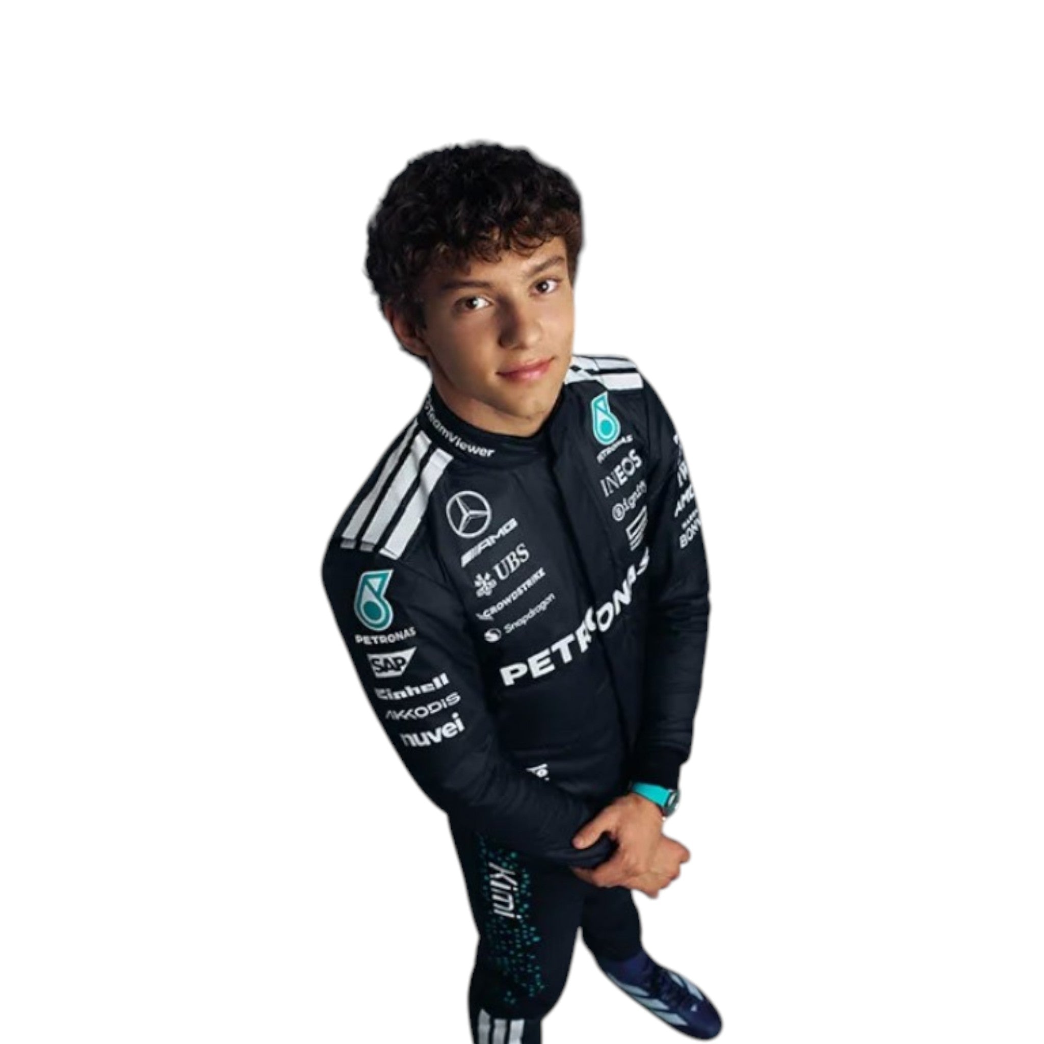 Andrea Kimi Antonelli 2025 Mercedes AMG Petronas F1 Race Suit - view 3 | NOVAPULSE RACEWEAR