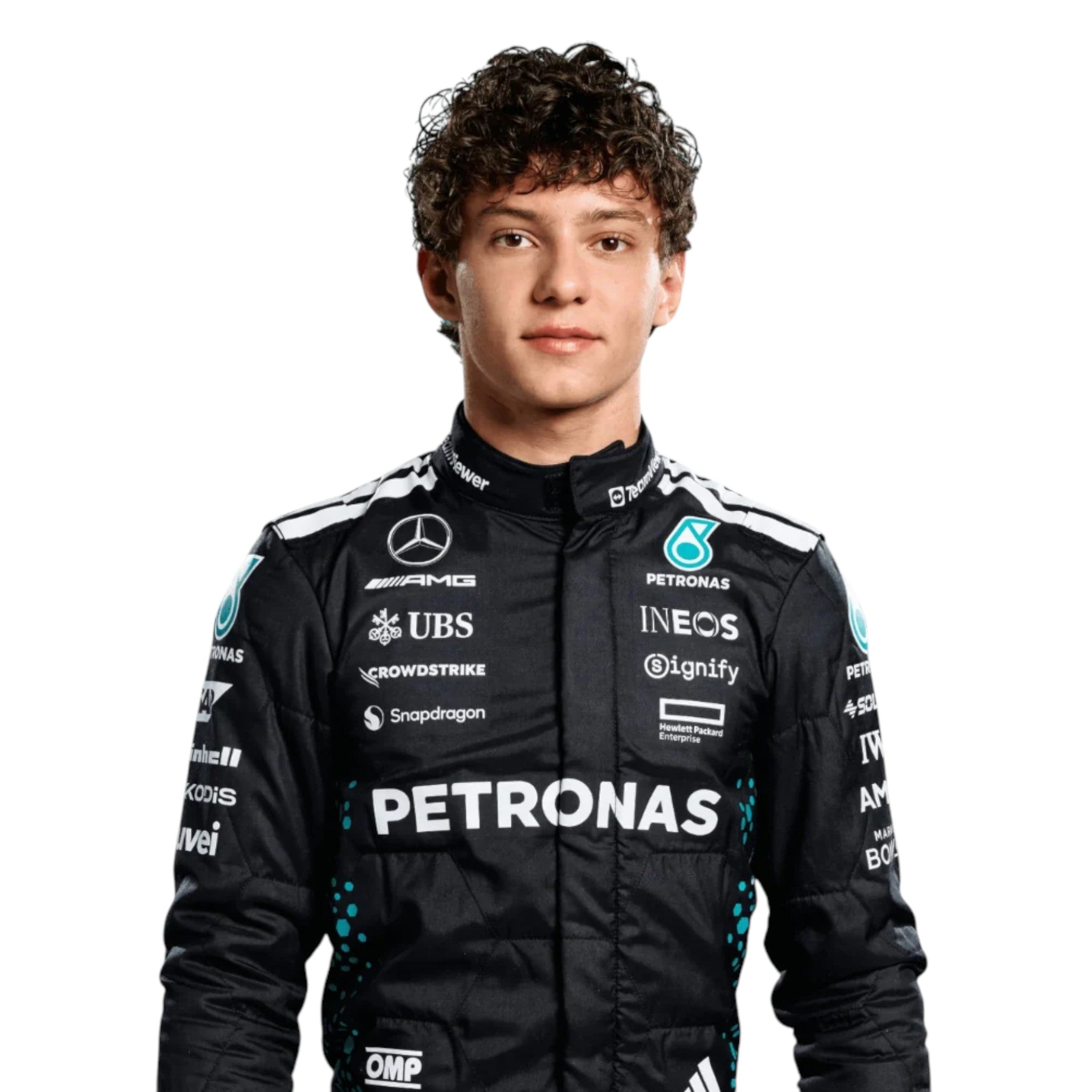 Andrea Kimi Antonelli 2025 Mercedes AMG Petronas F1 Race Suit | NOVAPULSE RACEWEAR