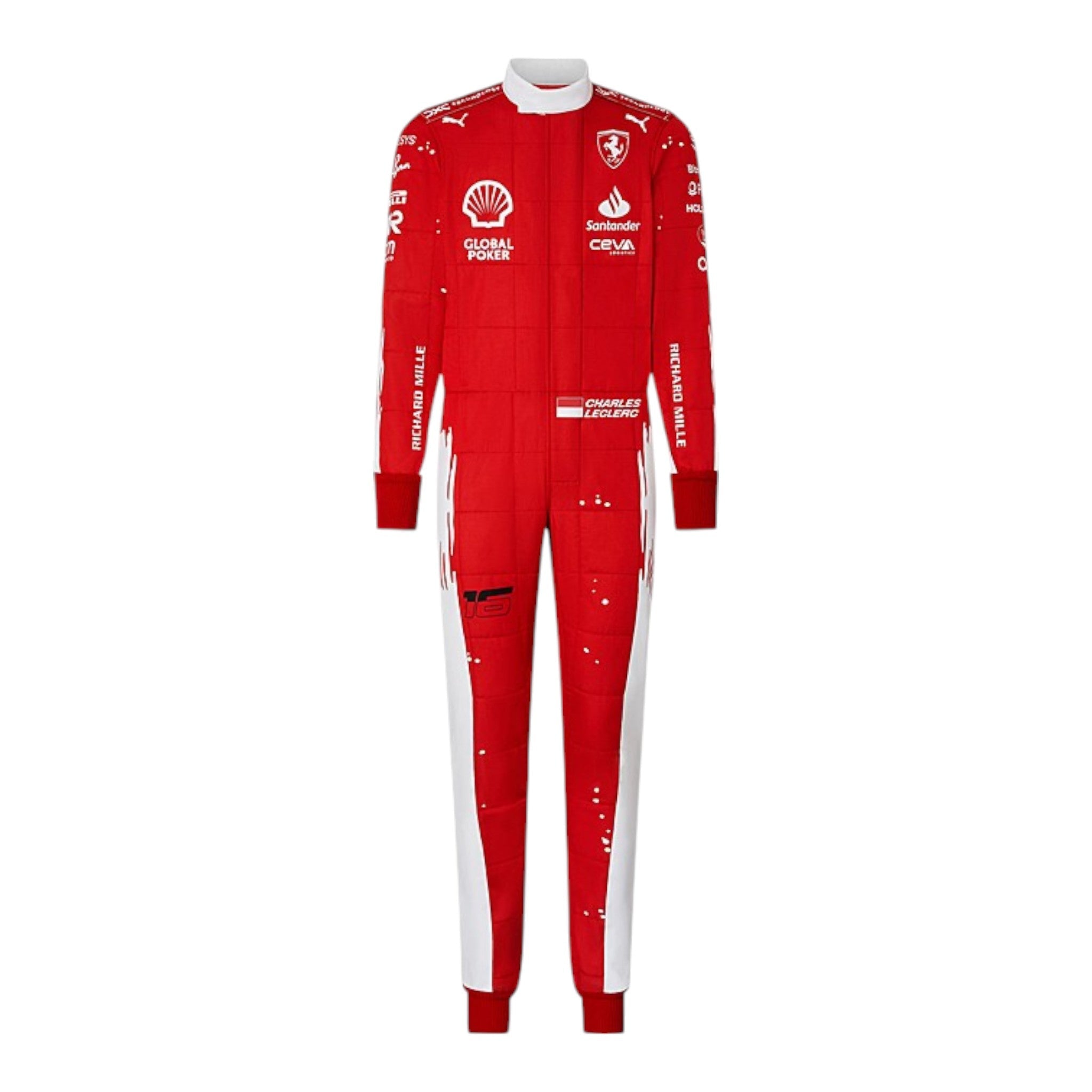 Charles Leclerc 2023 Ferrari (Las Vegas GP Special Edition) F1 Race Suit - view 2 | NOVAPULSE RACEWEAR