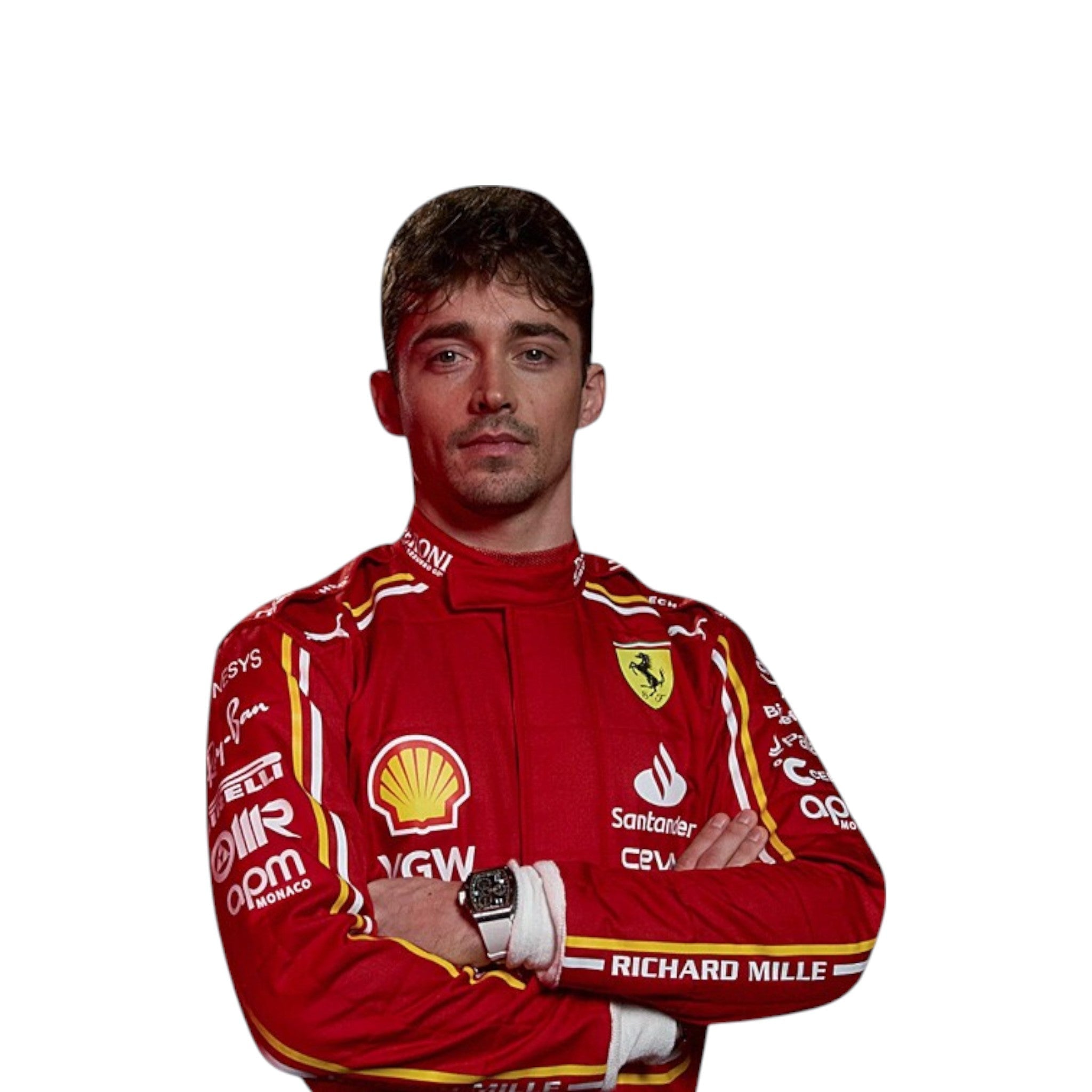 Charles Leclerc 2024 Ferrari F1 Race Suit | NOVAPULSE RACEWEAR