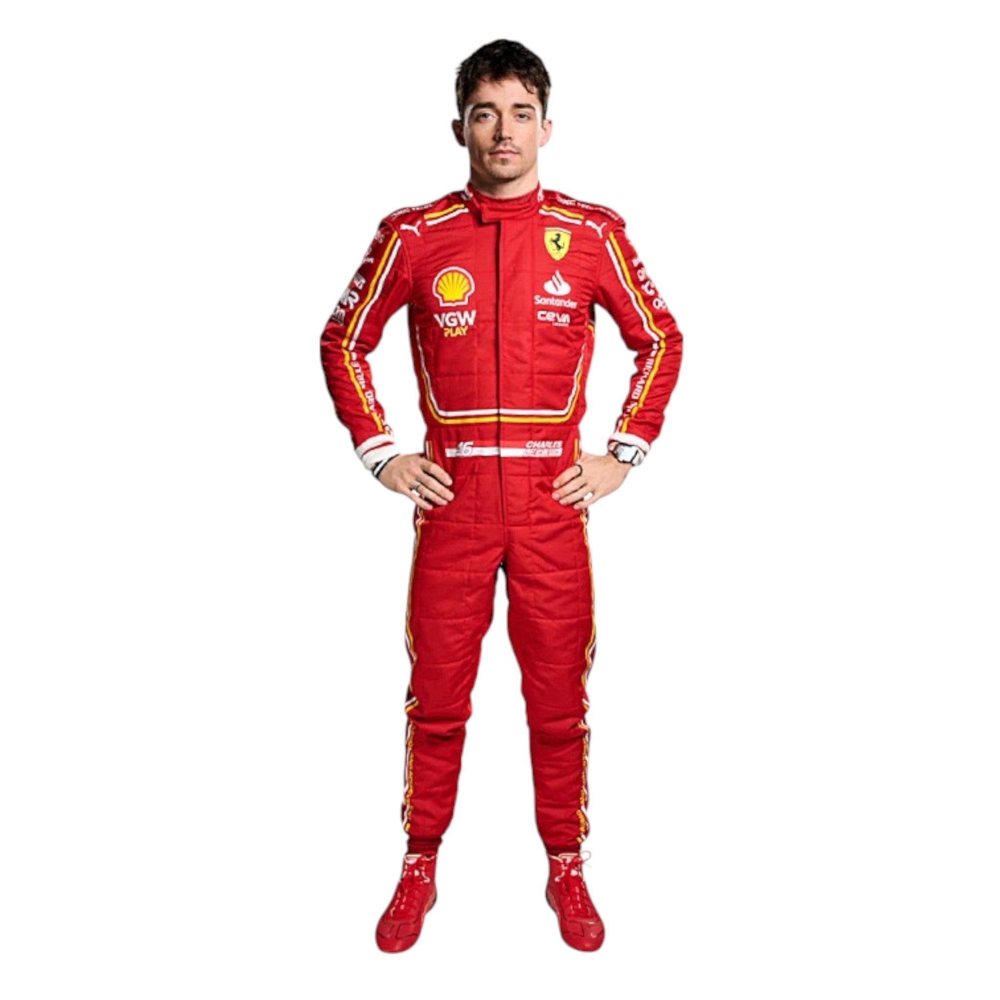 Charles Leclerc 2024 Ferrari F1 Race Suit - view 4 | NOVAPULSE RACEWEAR