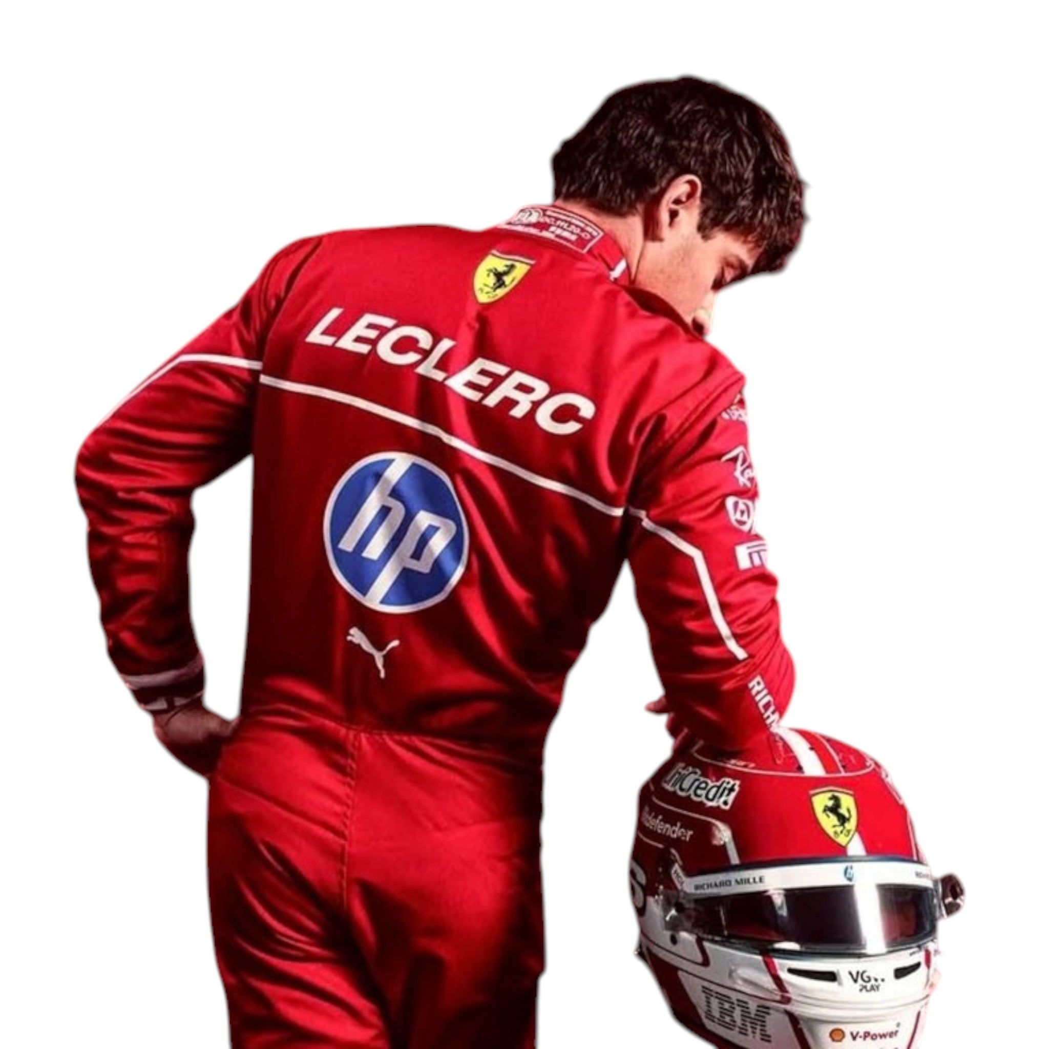 Charles Leclerc 2025 Ferrari F1 Race Suit - view 2 | NOVAPULSE RACEWEAR