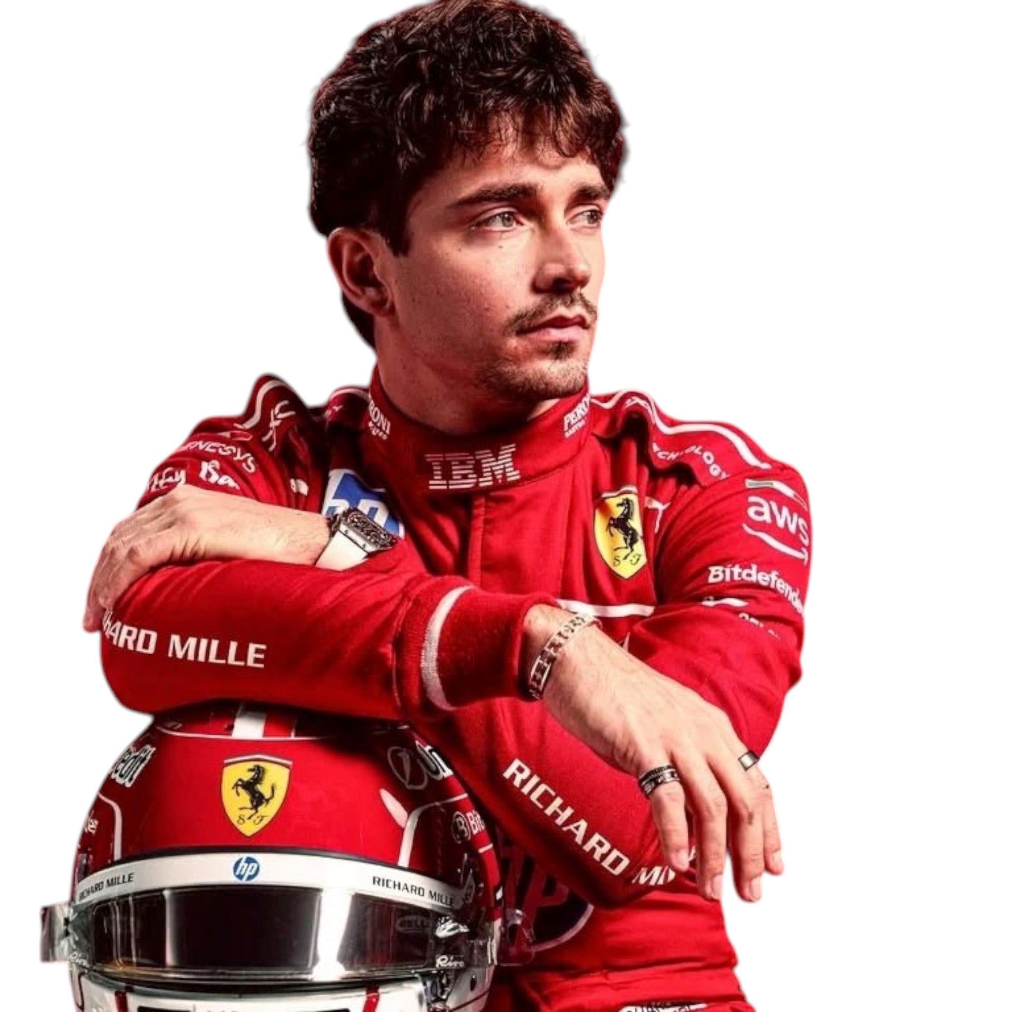 Charles Leclerc 2025 Ferrari F1 Race Suit - view 4 | NOVAPULSE RACEWEAR