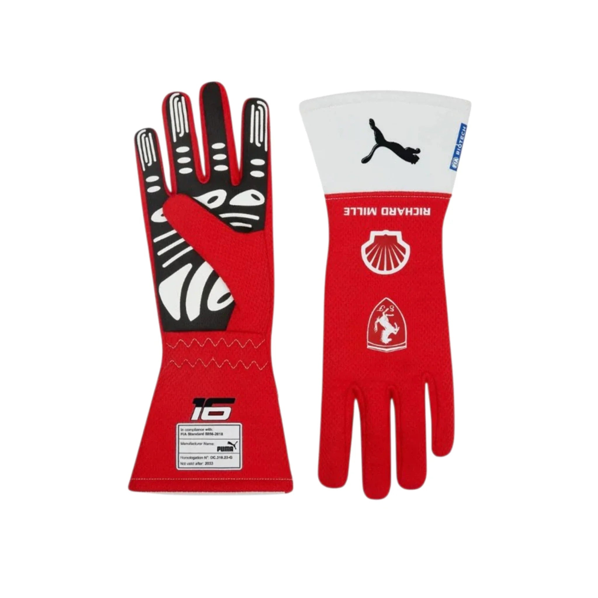 Charles Leclerc Ferrari F1 Racing Gloves | NOVAPULSE RACEWEAR