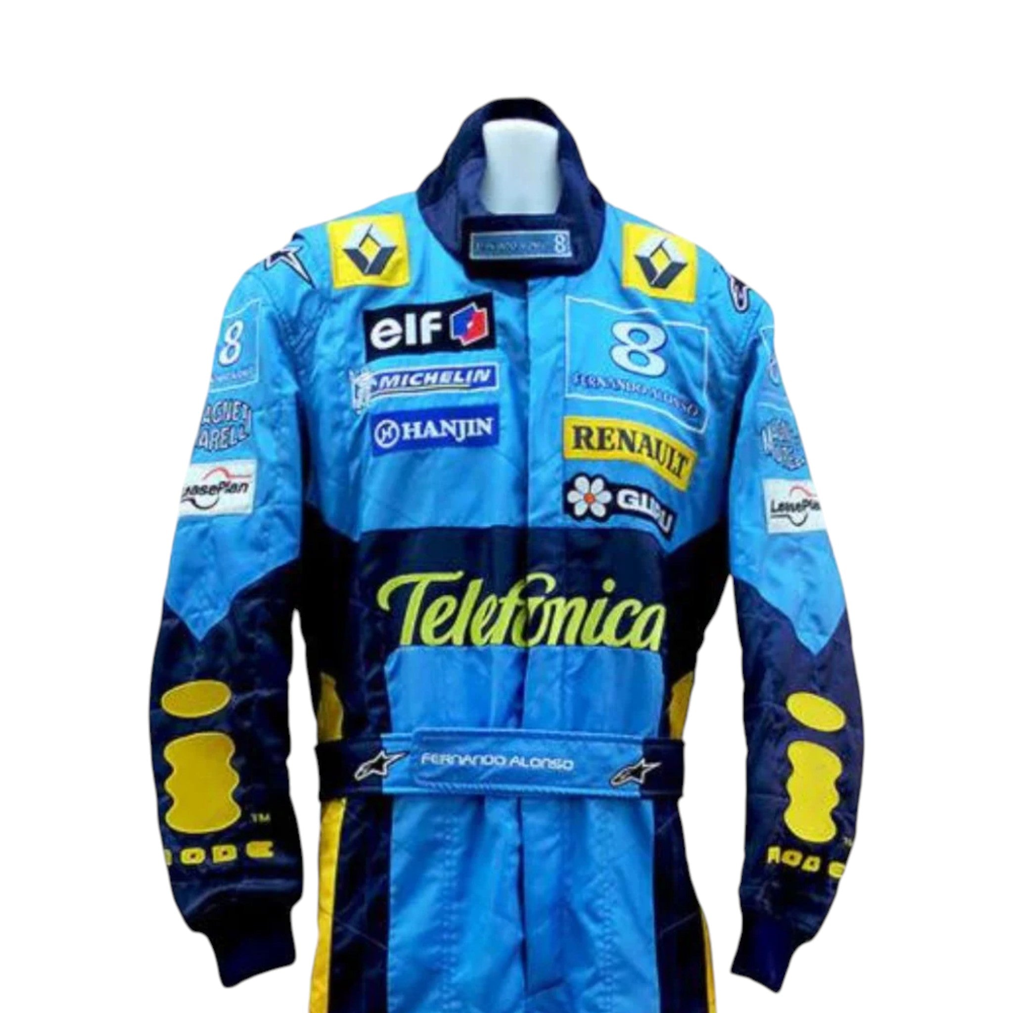 Fernando Alonso 2004 Renault F1 Race Suit - view 2 | NOVAPULSE RACEWEAR