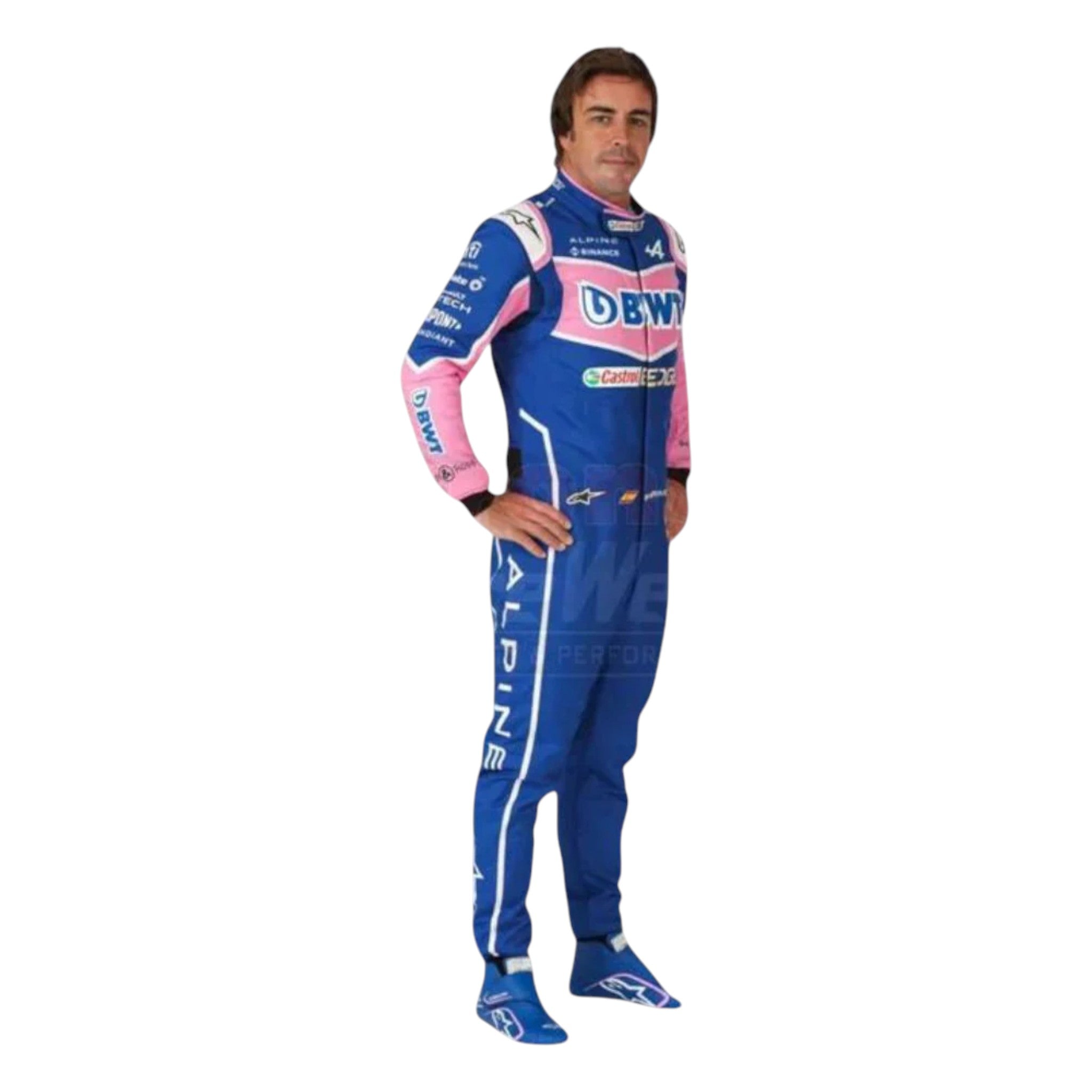 Fernando Alonso 2022 BWT Alpine F1 Race Suit - view 2 | NOVAPULSE RACEWEAR