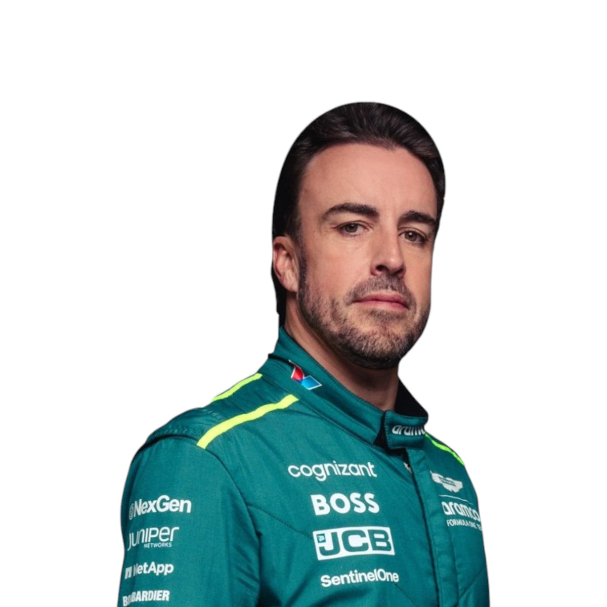 Fernando Alonso 2024 Aston Martin F1 Race Suit - view 2 | NOVAPULSE RACEWEAR