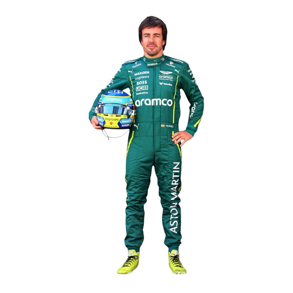 Fernando Alonso 2025 Aston Martin F1 Race Suit - view 2 | NOVAPULSE RACEWEAR