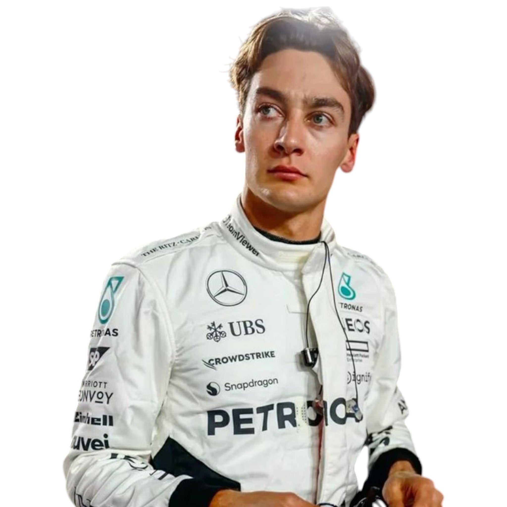 George Russel 2024 Mercedes-AMG Petronas Qatar GP F1 Race Suit - view 3 | NOVAPULSE RACEWEAR