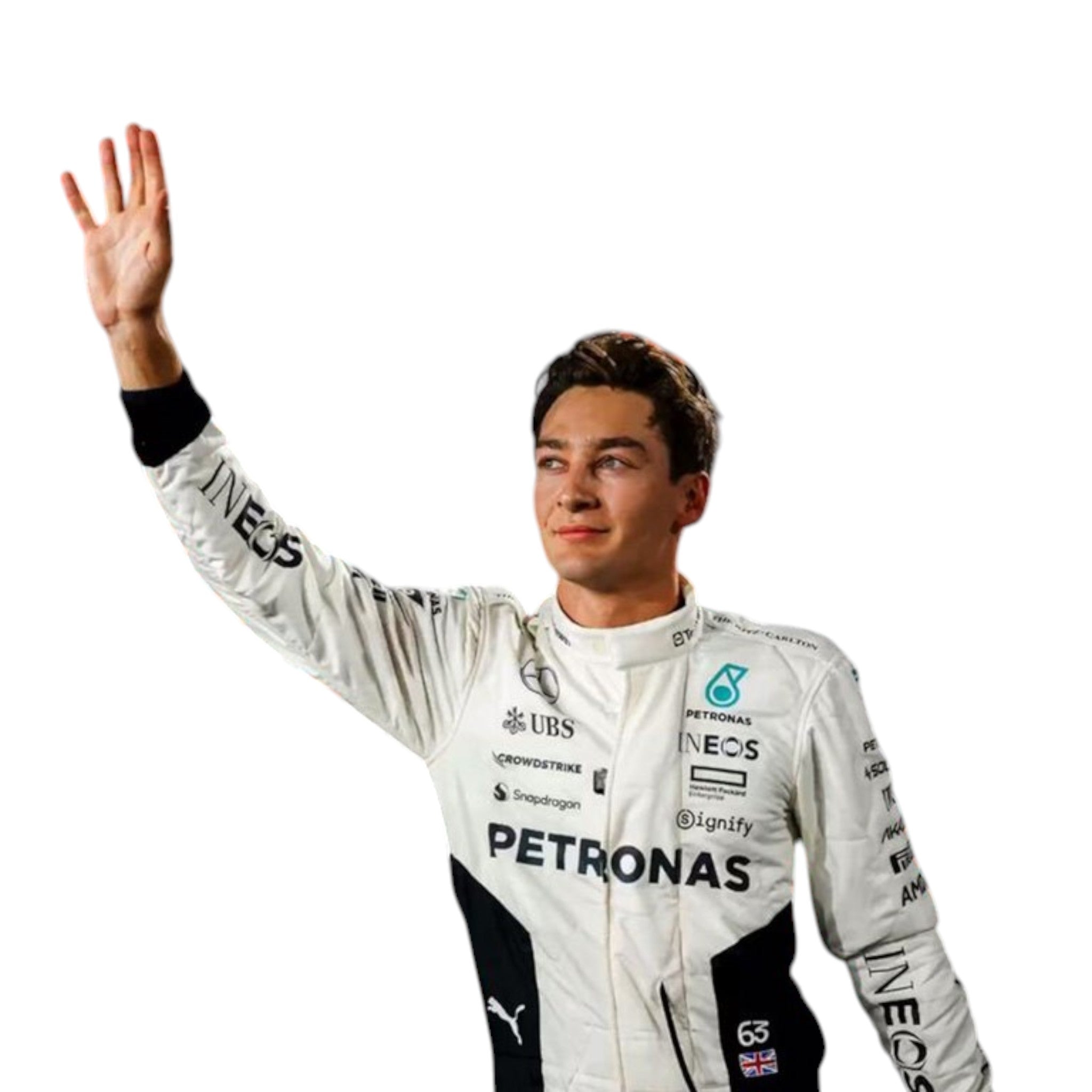 George Russel 2024 Mercedes-AMG Petronas Qatar GP F1 Race Suit - view 4 | NOVAPULSE RACEWEAR