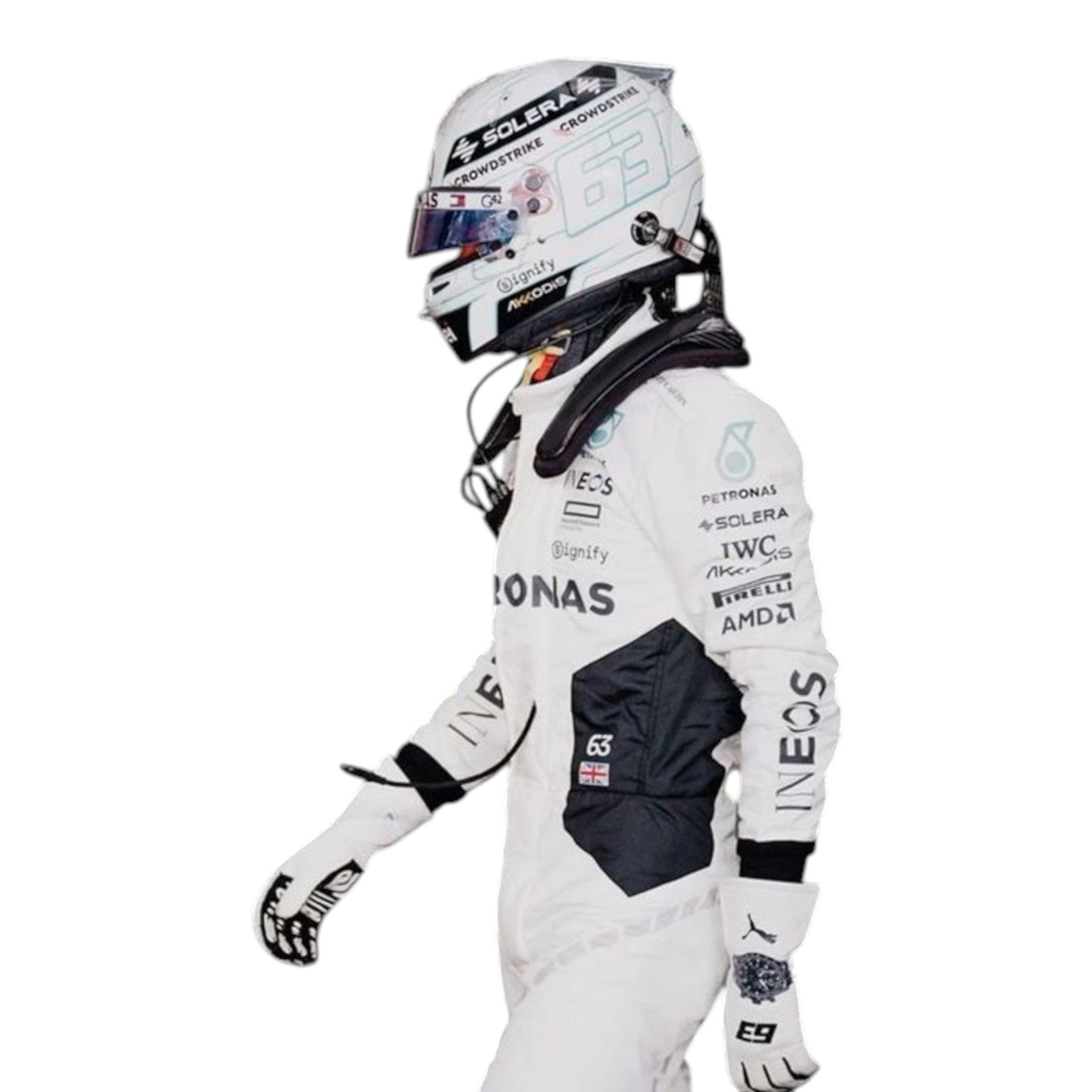 George Russel 2024 Mercedes-AMG Petronas Qatar GP F1 Race Suit - view 6 | NOVAPULSE RACEWEAR