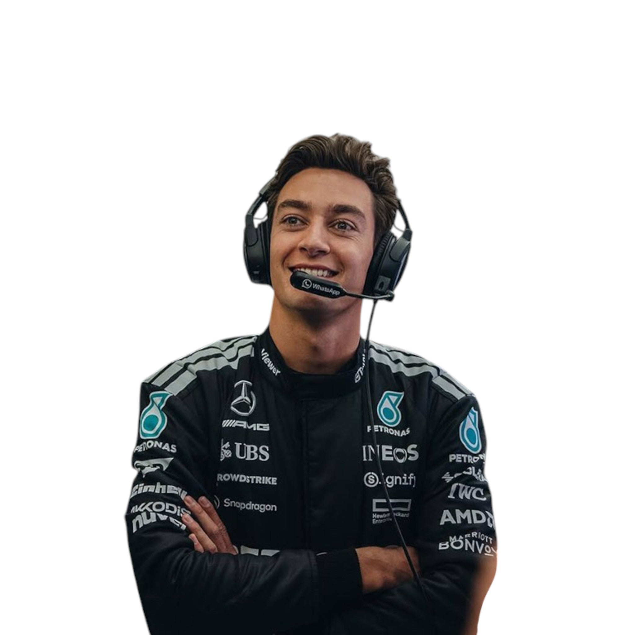 George Russel 2025 Mercedes AMG Petronas F1 Race Suit - view 4 | NOVAPULSE RACEWEAR