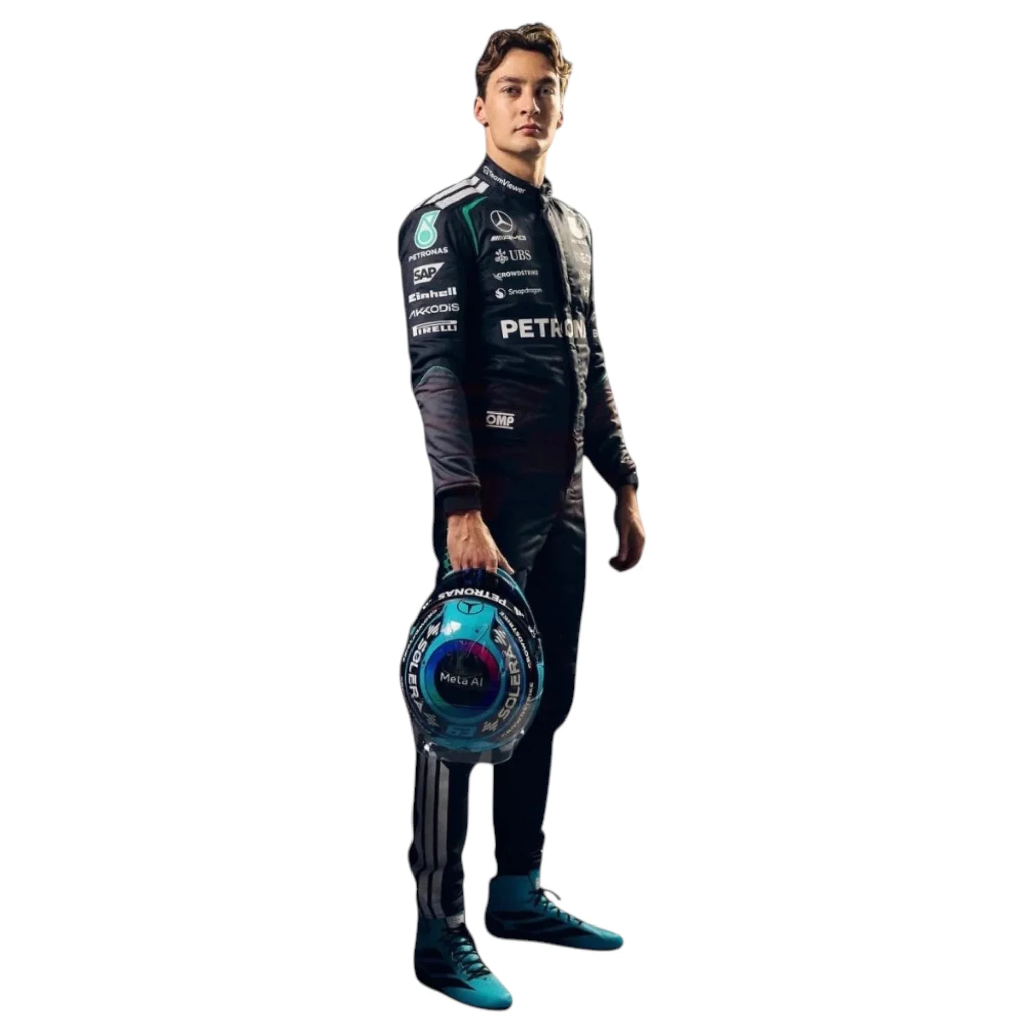 George Russel 2026 Mercedes-AMG Petronas F1 Race Suit - view 3 | NOVAPULSE RACEWEAR