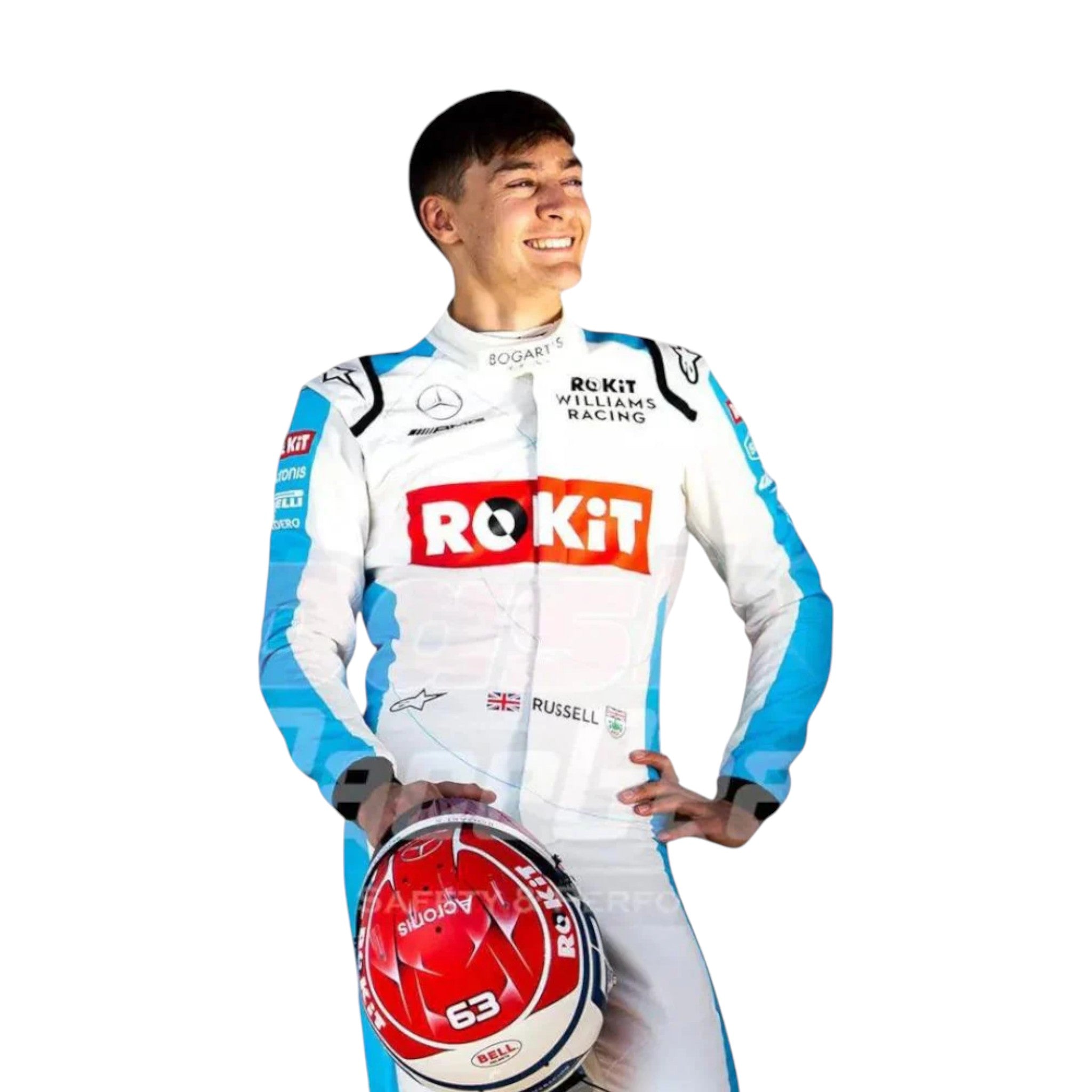 George Russell 2020 Williams F1 Race Suit - view 2 | NOVAPULSE RACEWEAR