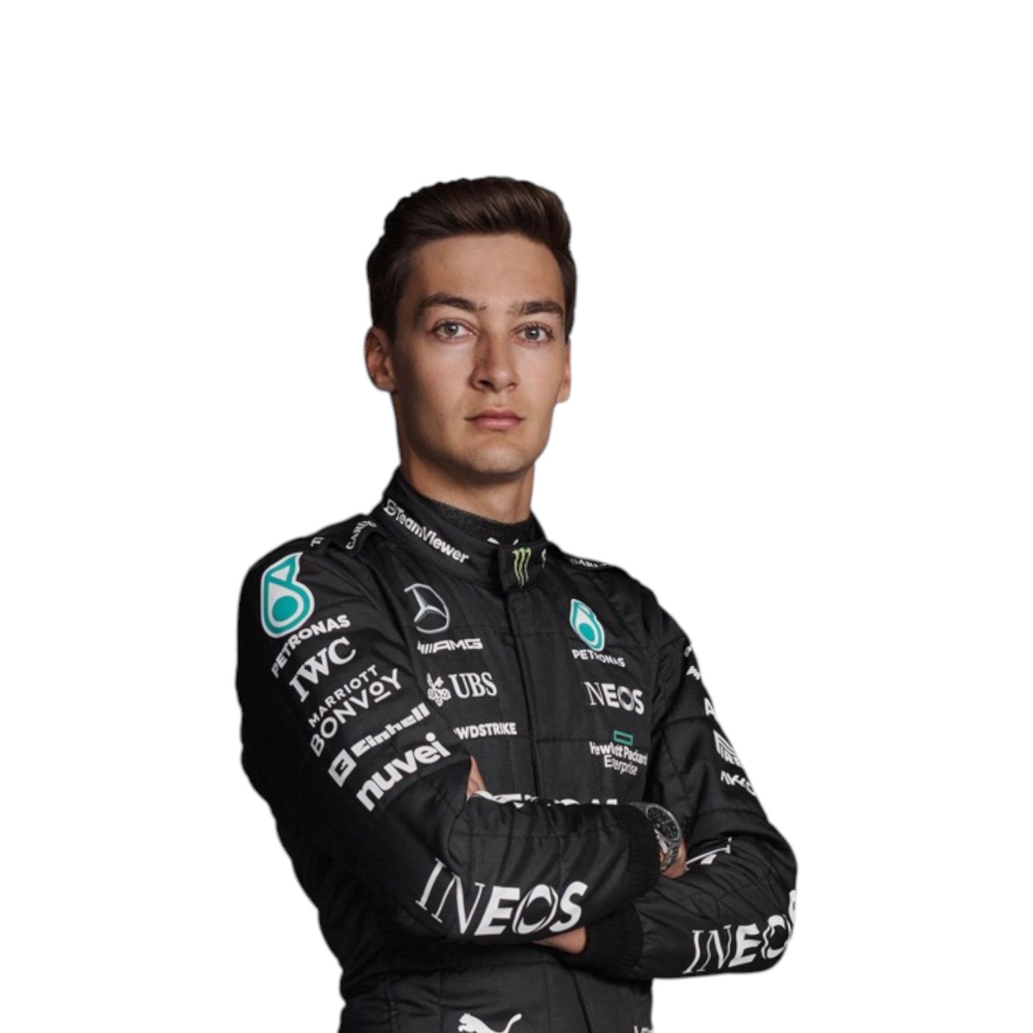 George Russell 2023 Mercedes AMG Petronas F1 Race Suit - view 3 | NOVAPULSE RACEWEAR