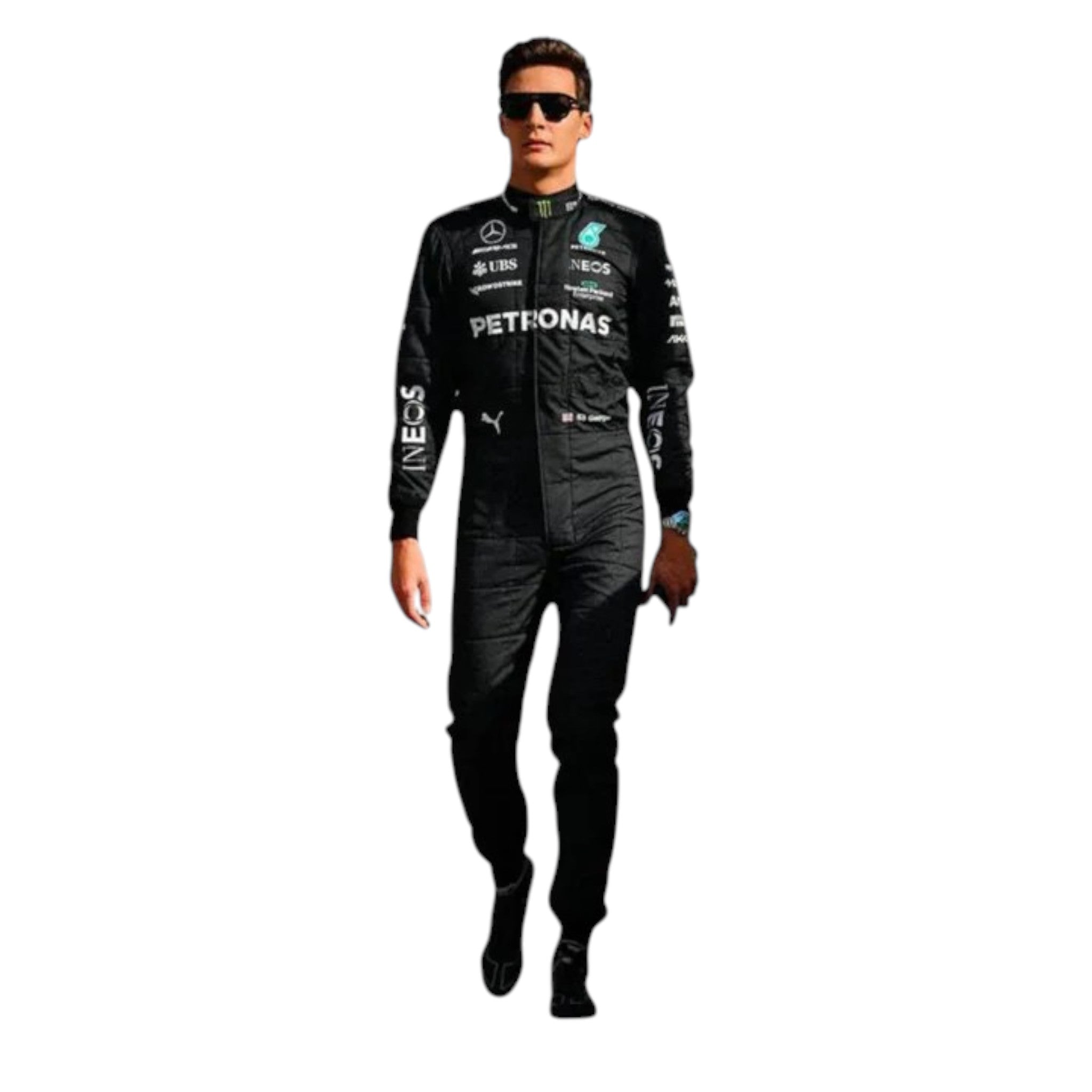 George Russell 2023 Mercedes AMG Petronas F1 Race Suit - view 2 | NOVAPULSE RACEWEAR