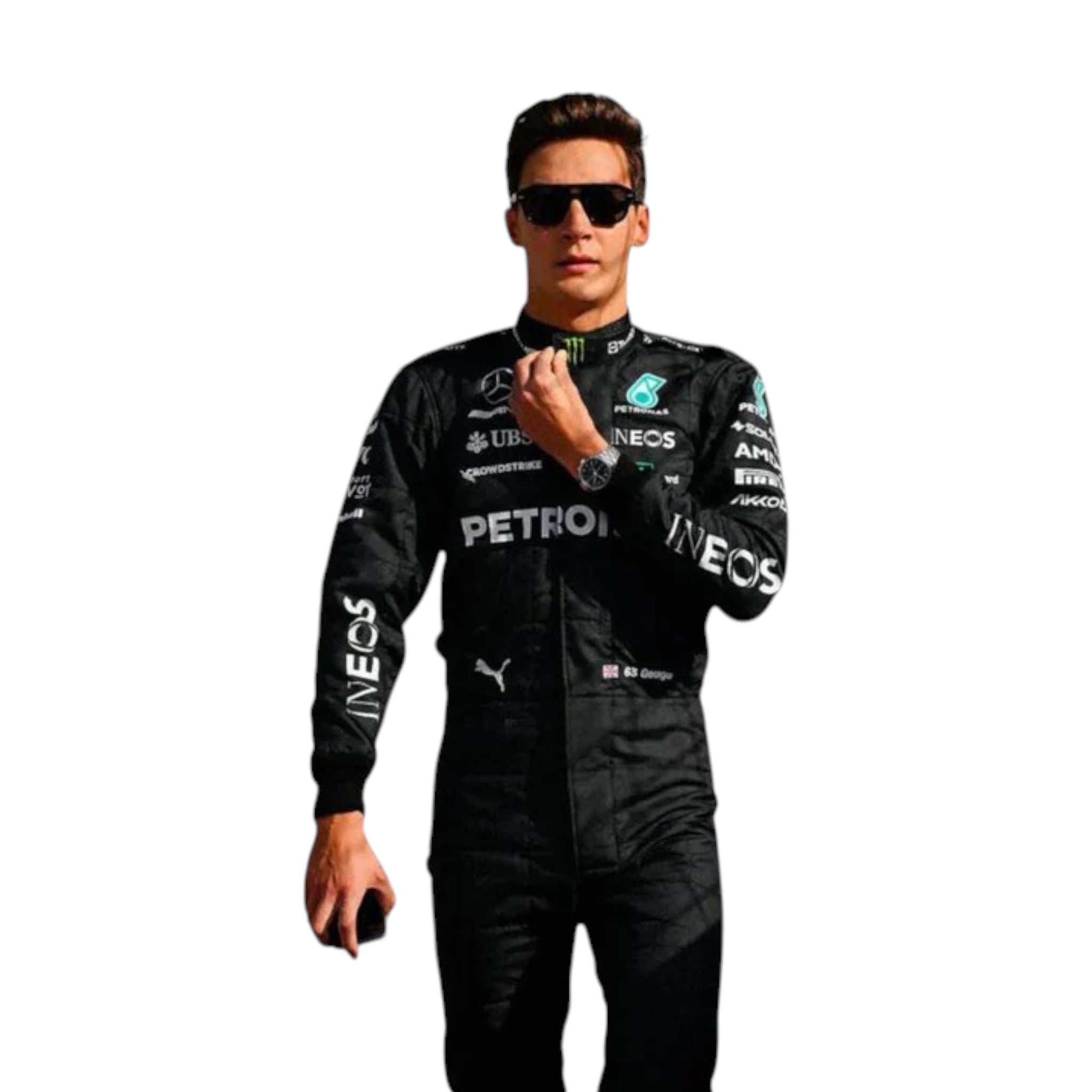 George Russell 2023 Mercedes AMG Petronas F1 Race Suit | NOVAPULSE RACEWEAR