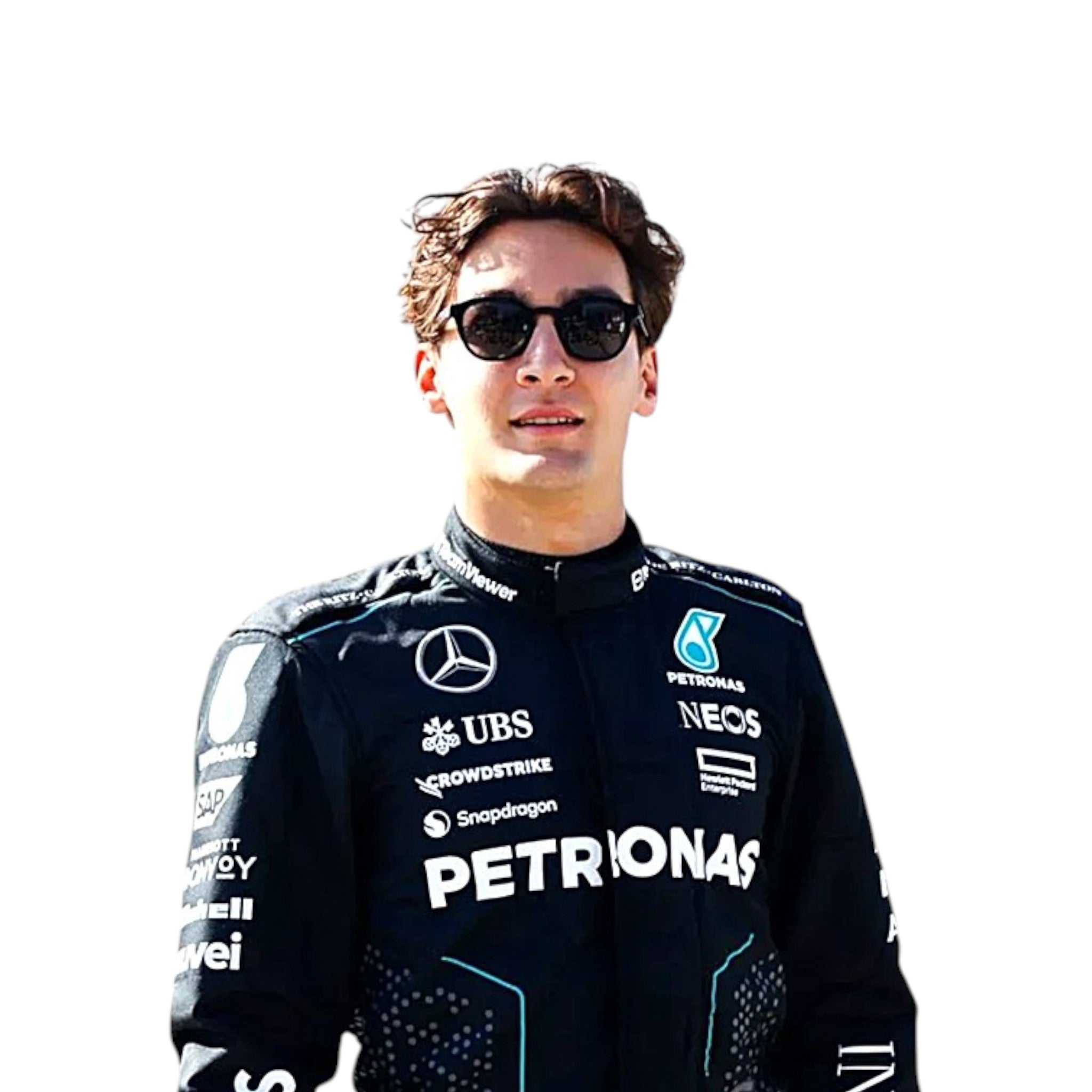 George Russell 2024 Mercedes AMG Petronas F1 Race Suit | NOVAPULSE RACEWEAR