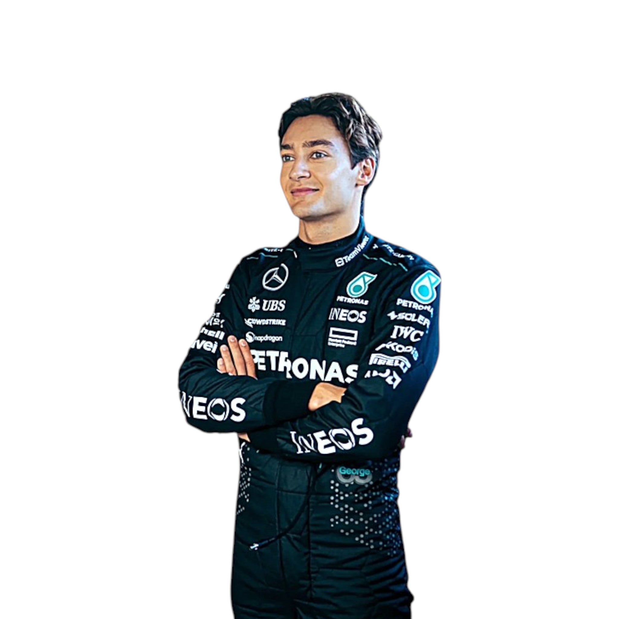 George Russell 2024 Mercedes AMG Petronas F1 Race Suit - view 2 | NOVAPULSE RACEWEAR