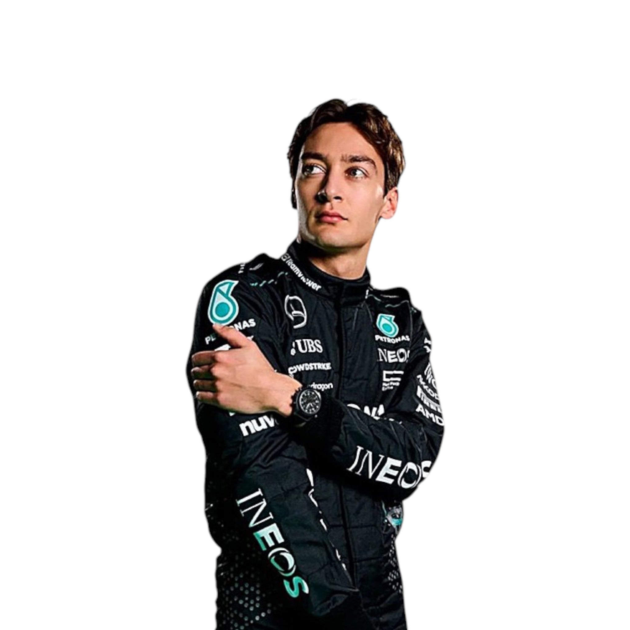 George Russell 2024 Mercedes AMG Petronas F1 Race Suit - view 3 | NOVAPULSE RACEWEAR