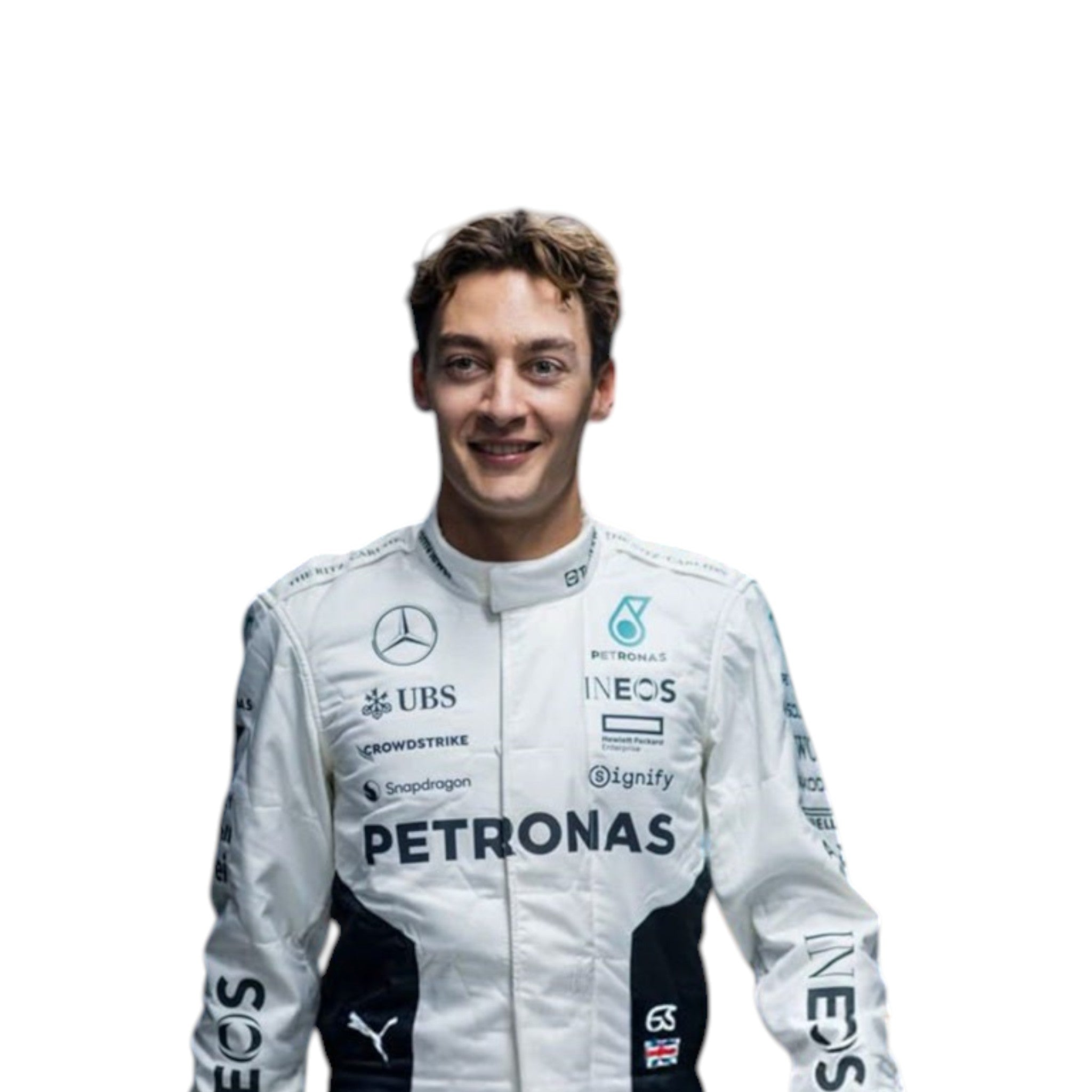 George Russel 2024 Mercedes-AMG Petronas Qatar GP F1 Race Suit | NOVAPULSE RACEWEAR