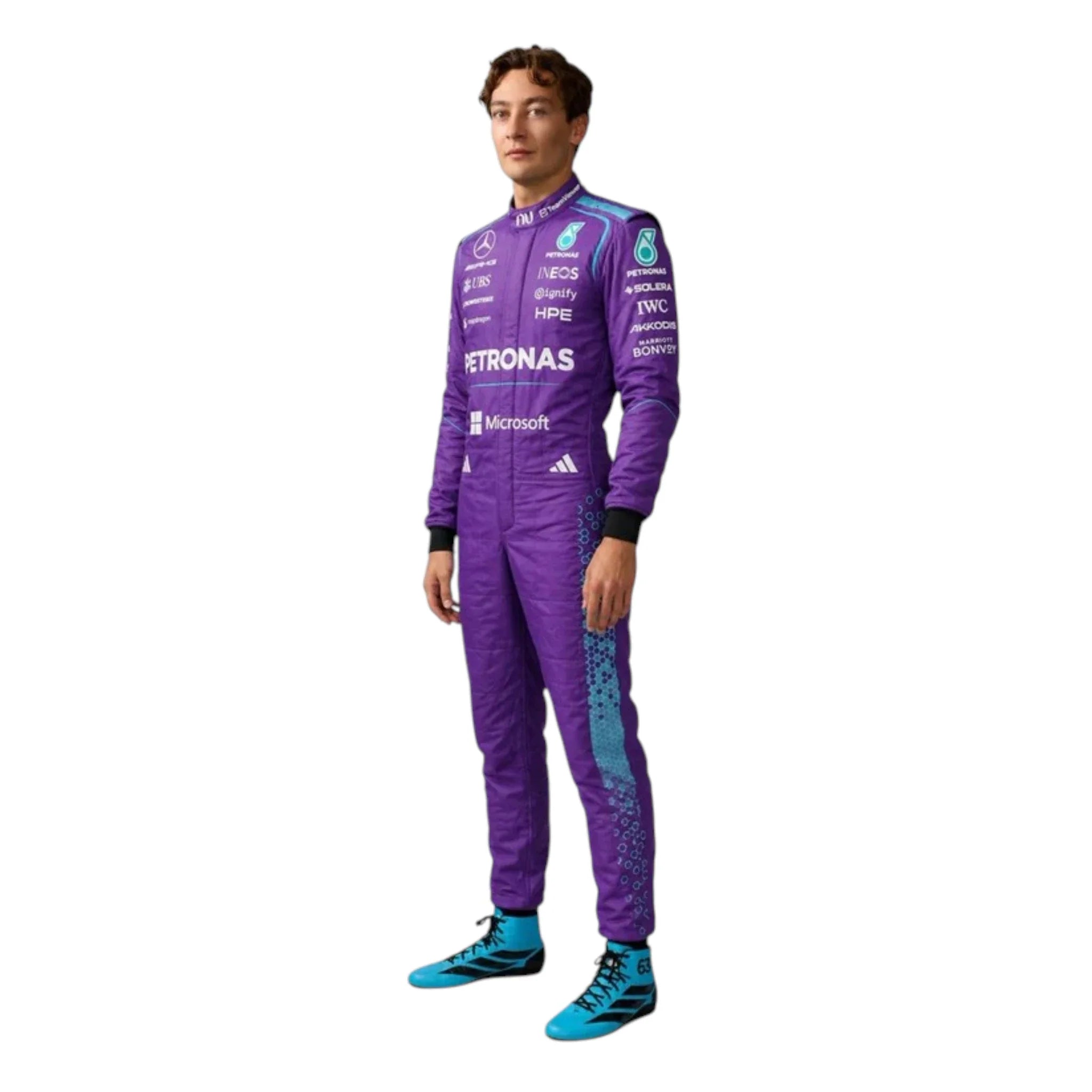 George Russell 2026 Mercedes-AMG Petronas Miami GP F1 Race Suit | NOVAPULSE RACEWEAR