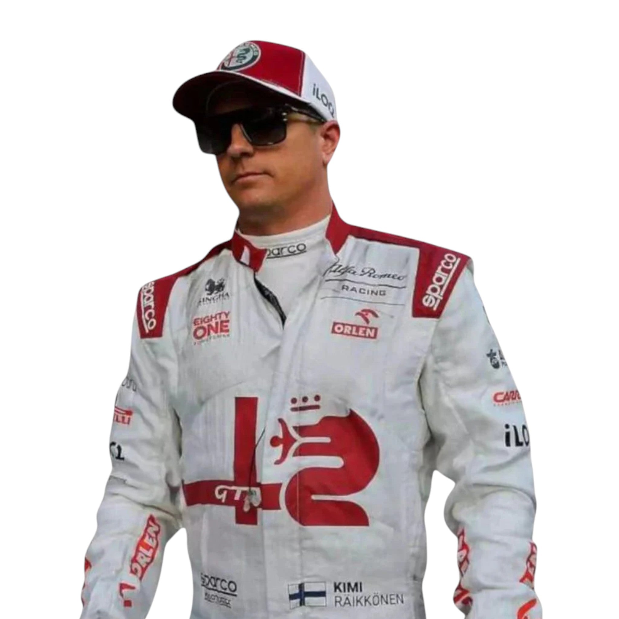 Kimi Räikkönen 2021 Alfa Romeo F1 Race Suit - view 5 | NOVAPULSE RACEWEAR