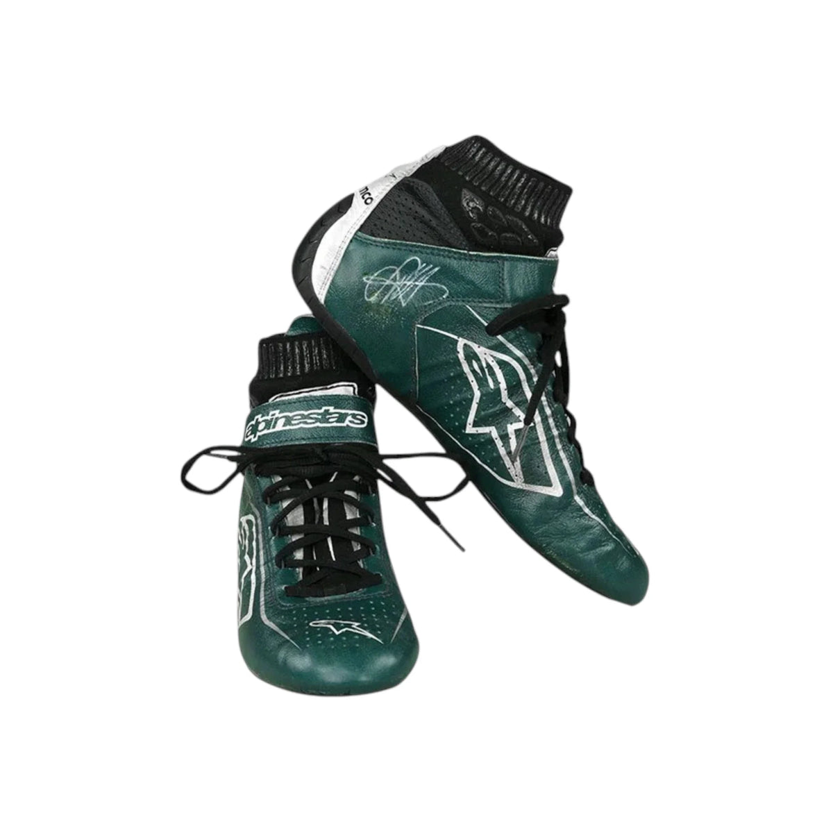 Lance Stroll 2021 Aston Martin F1 Racing Shoes - view 2 | NOVAPULSE RACEWEAR