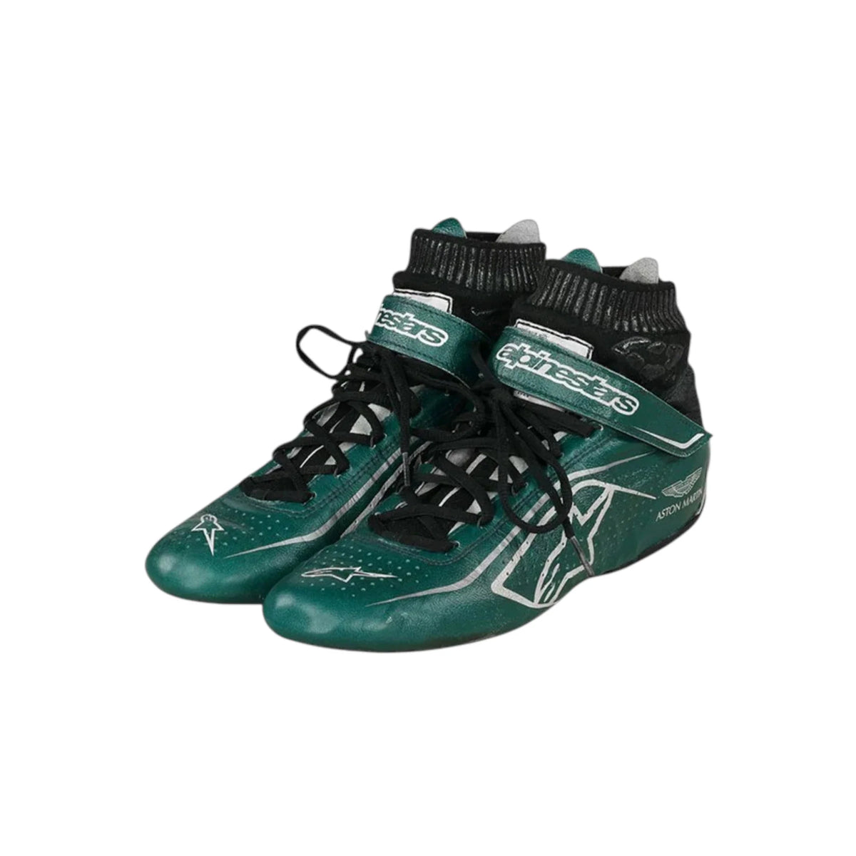 Lance Stroll 2021 Aston Martin F1 Racing Shoes - view 3 | NOVAPULSE RACEWEAR