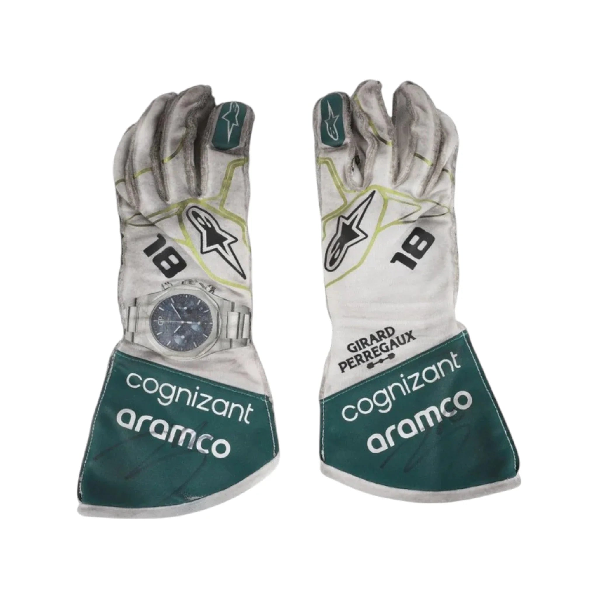 Lance Stroll 2022 Aston Martin Dutch GP F1 Racing Gloves | NOVAPULSE RACEWEAR