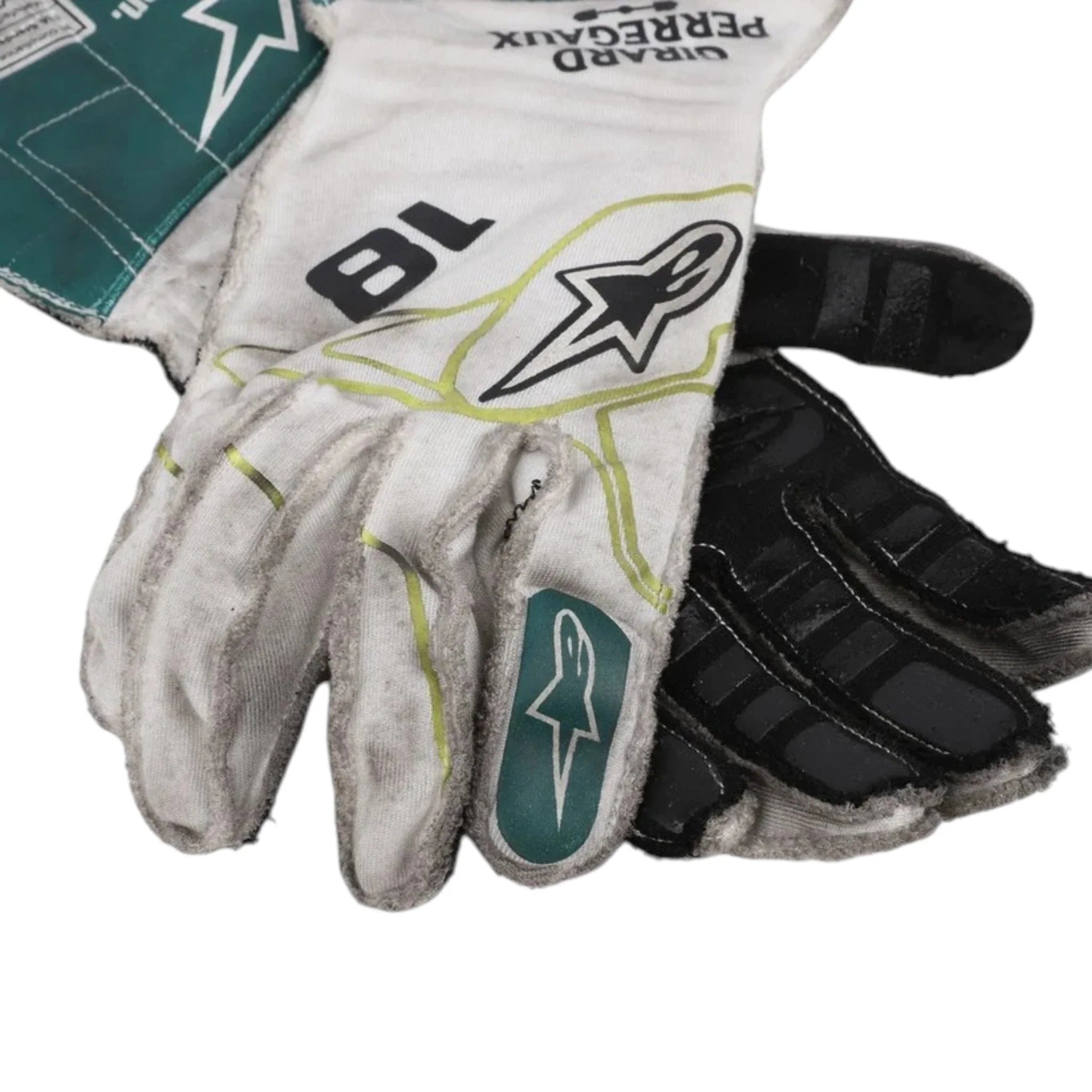 Lance Stroll 2022 Aston Martin Dutch GP F1 Racing Gloves - view 2 | NOVAPULSE RACEWEAR