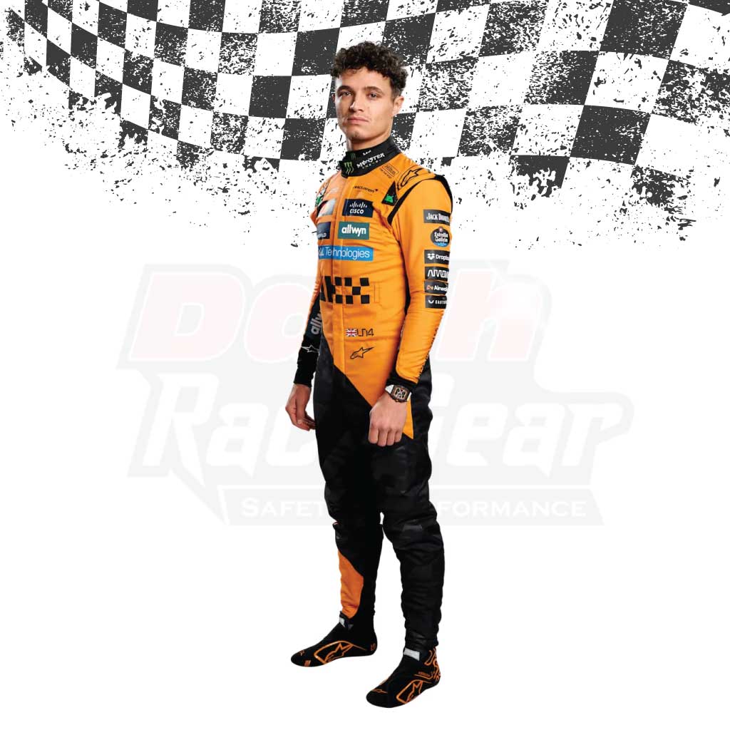 2025 Lando Norris F1 McLaren Race Suit Dash Racegear
