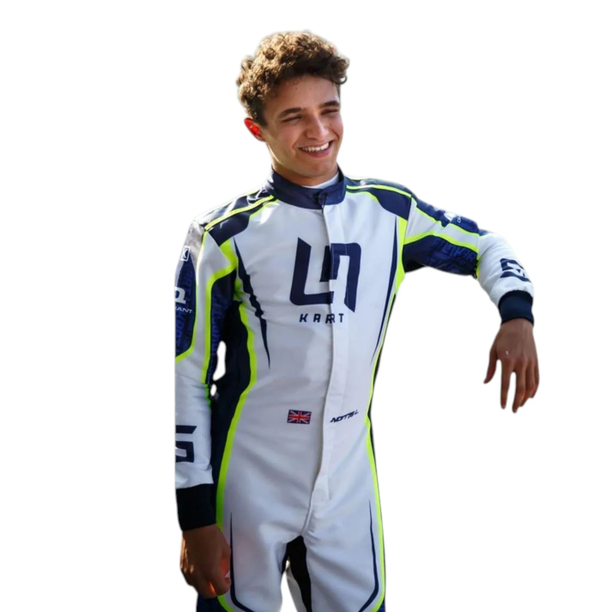 Lando Norris 2022 LN OMP Go Kart Racing Suit Overall - view 3 | NOVAPULSE RACEWEAR