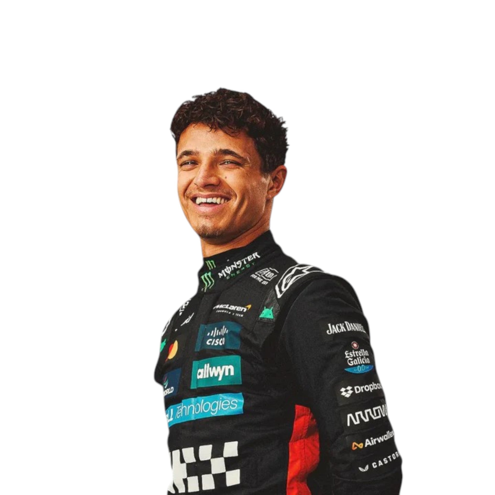 Lando Norris 2025 Mclaren Silverstone British GP F1 Race Suit - view 2 | NOVAPULSE RACEWEAR