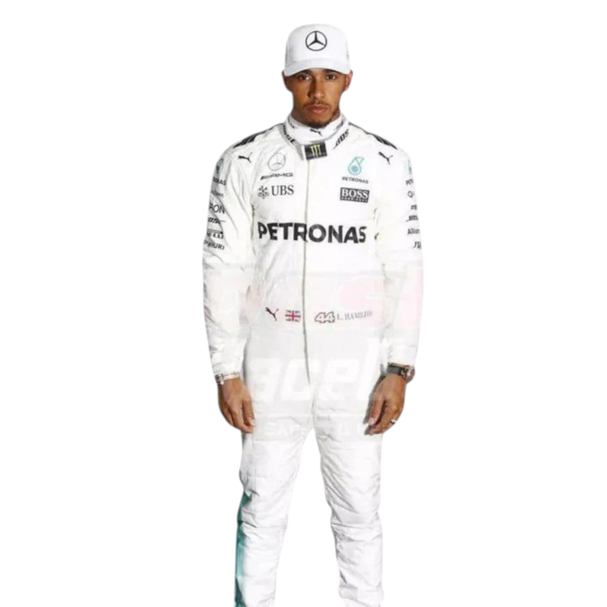 Lewis Hamilton 2017 Mercedes-AMG Petronas F1 Race Suit - view 2 | NOVAPULSE RACEWEAR