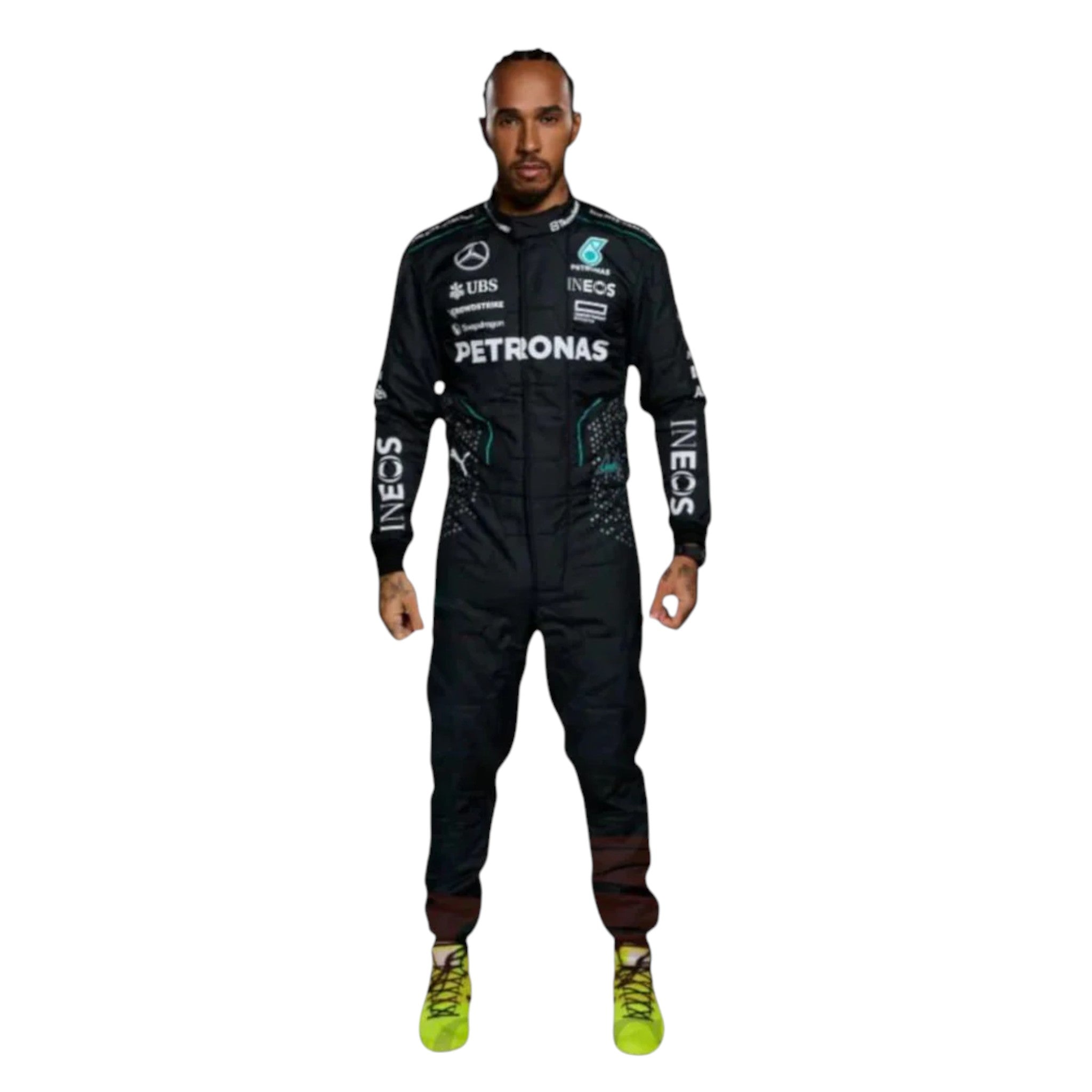 Lewis Hamilton 2024 Mercedes AMG Petronas F1 Race Suit | NOVAPULSE RACEWEAR