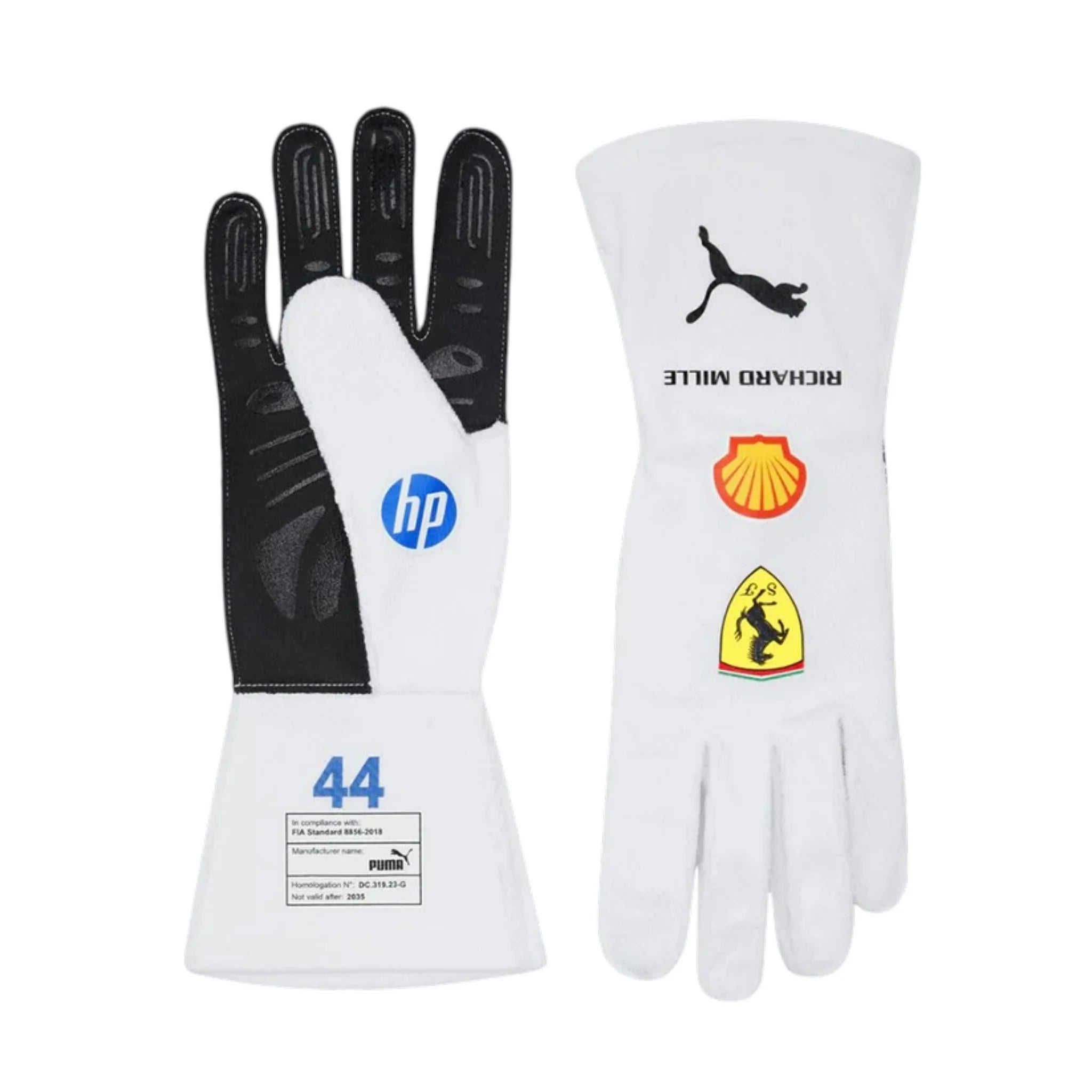 Lewis Hamilton 2025 Ferrari Miami GP F1 Racing Gloves | NOVAPULSE RACEWEAR