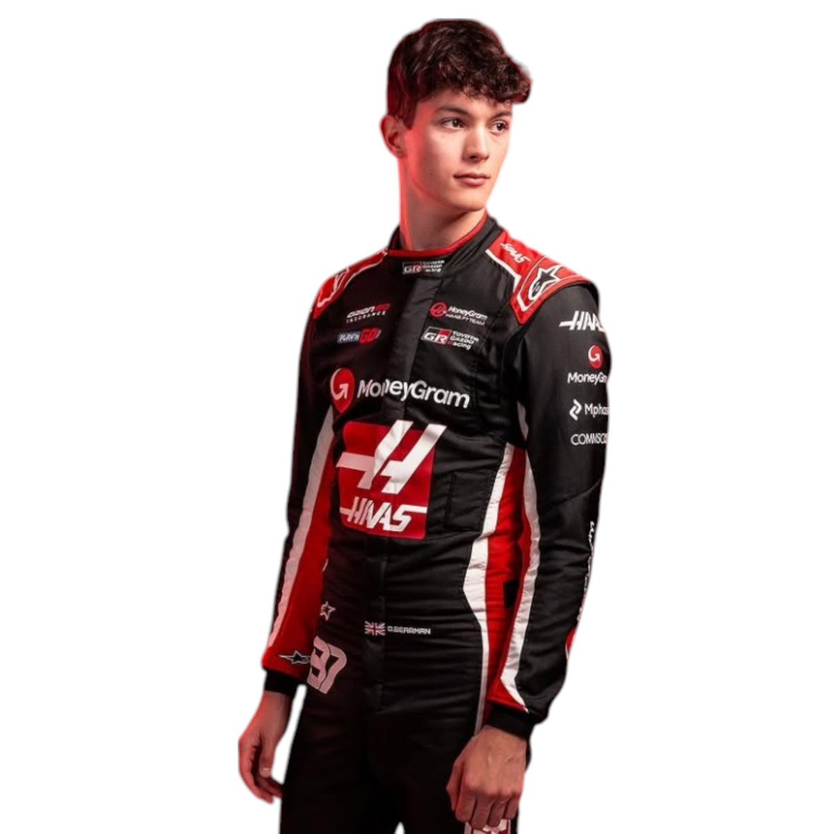 Oliver Bearman 2025 Haas F1 Race Suit - view 2 | NOVAPULSE RACEWEAR