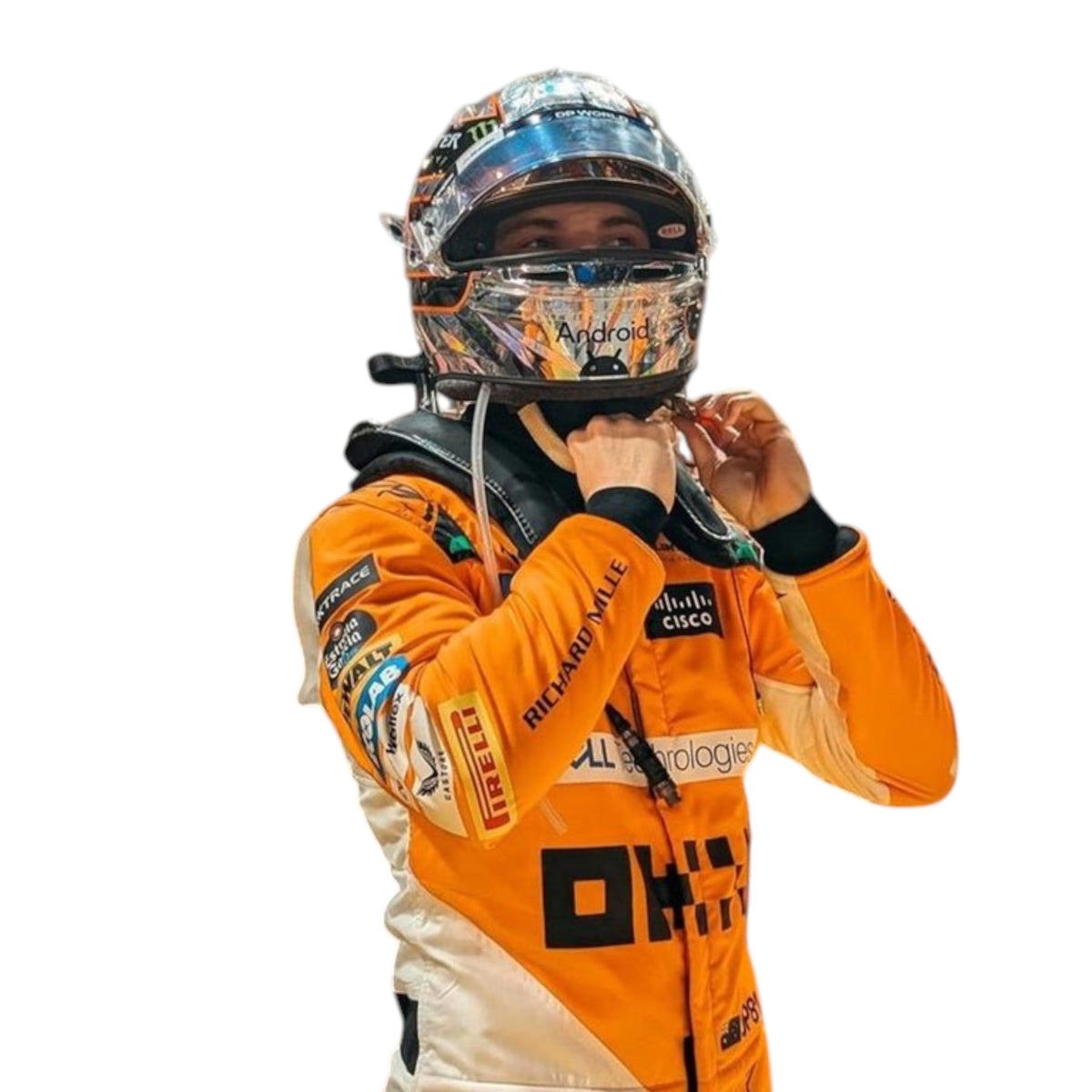 Oscar Piastri 2024 Mclaren Singapore GP F1 Race Suit - view 3 | NOVAPULSE RACEWEAR