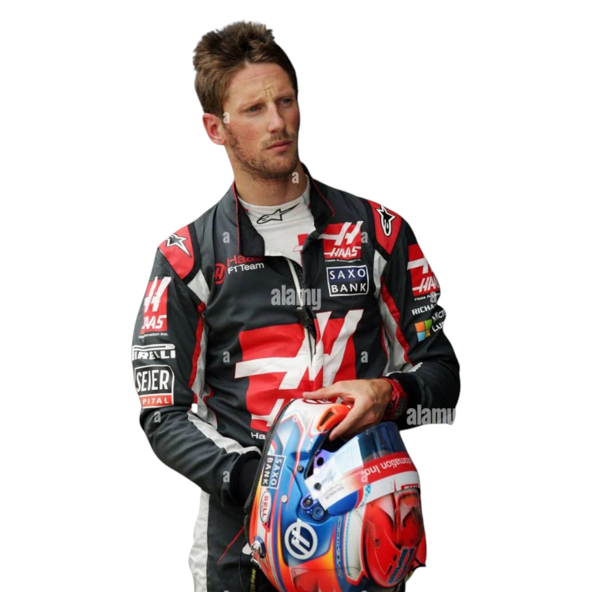 Romain Grosjean 2016 Haas F1 Race Suit - view 2 | NOVAPULSE RACEWEAR