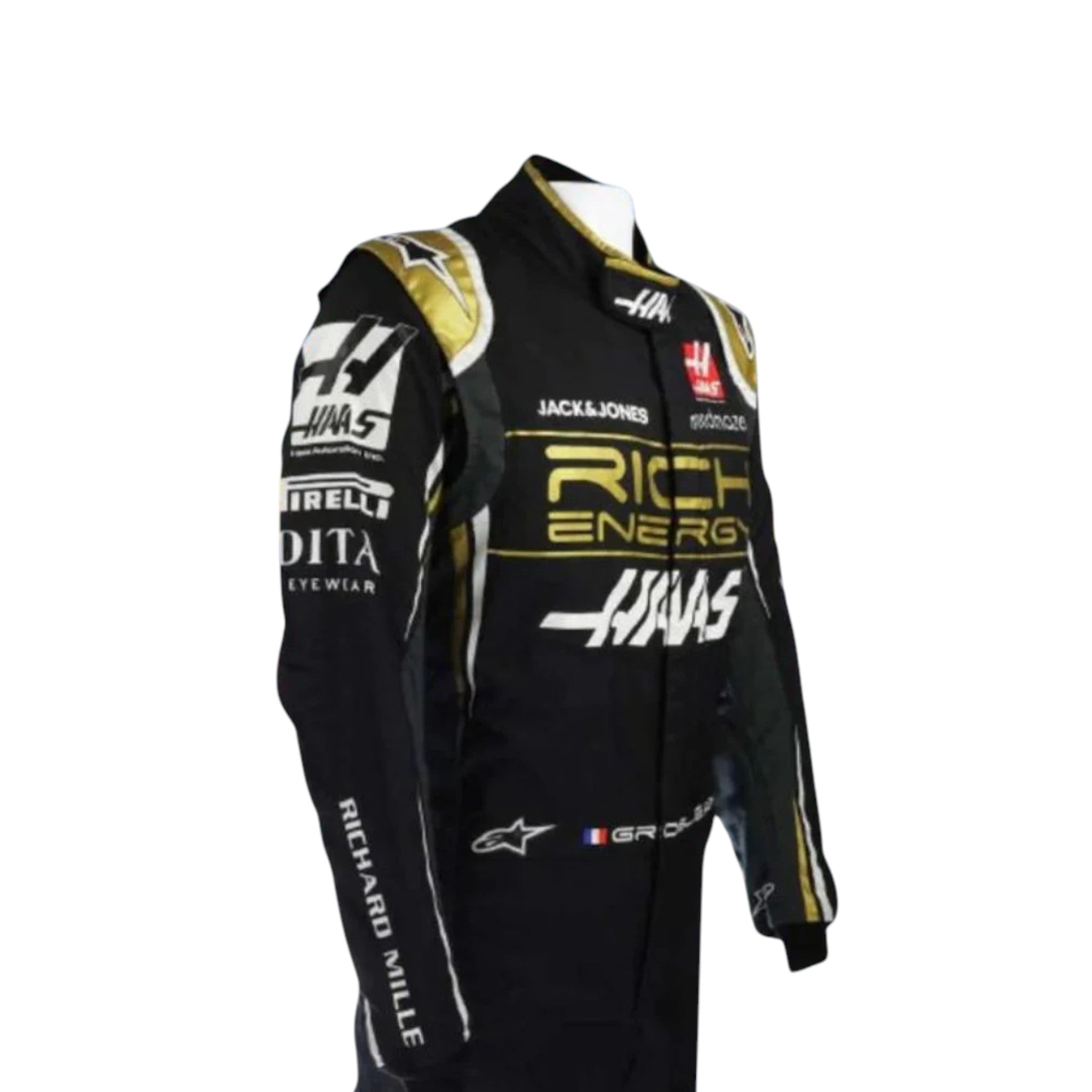 Romain Grosjean 2019 Haas F1 Race Suit - view 4 | NOVAPULSE RACEWEAR