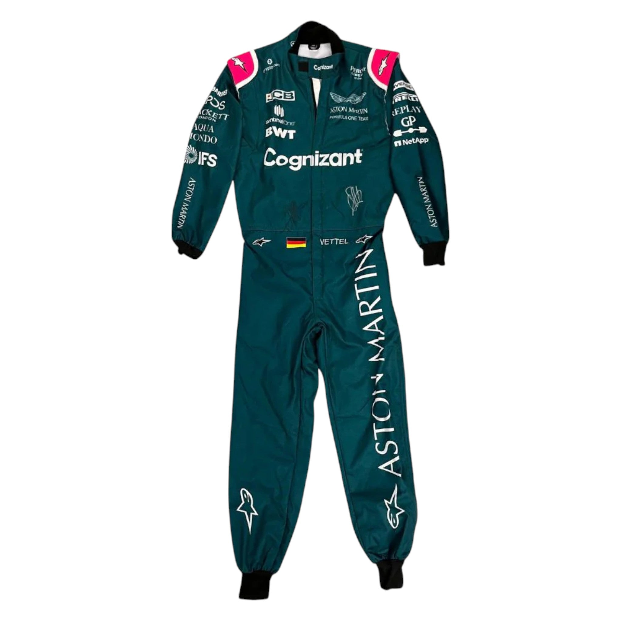 Sebastian Vettel 2021 Aston Martin F1 Race Suit - view 2 | NOVAPULSE RACEWEAR