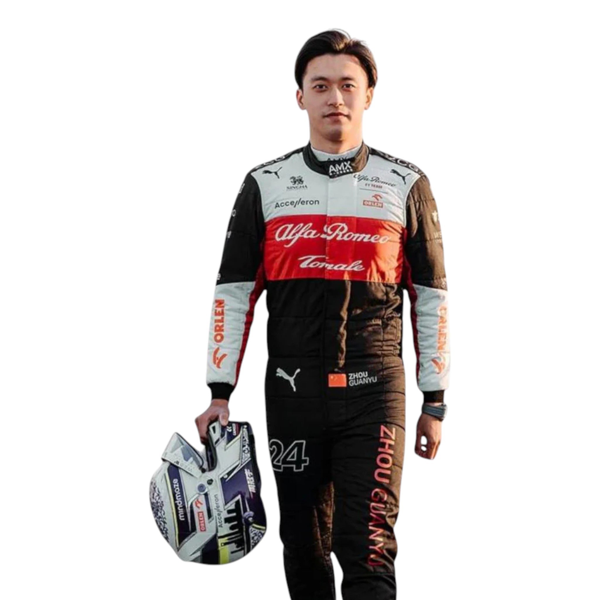 Zhou Guanyu 2022 Alfa Romeo F1 Race Suit - view 2 | NOVAPULSE RACEWEAR