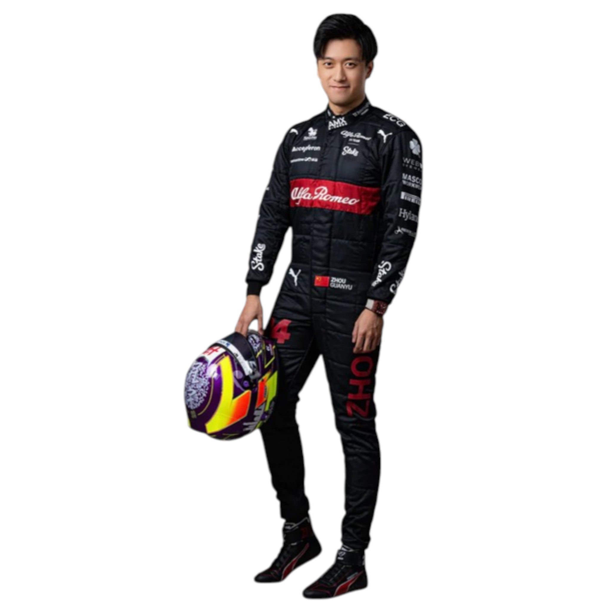 Zhou Guanyu 2023 Alfa Romeo F1 Race Suit - view 2 | NOVAPULSE RACEWEAR